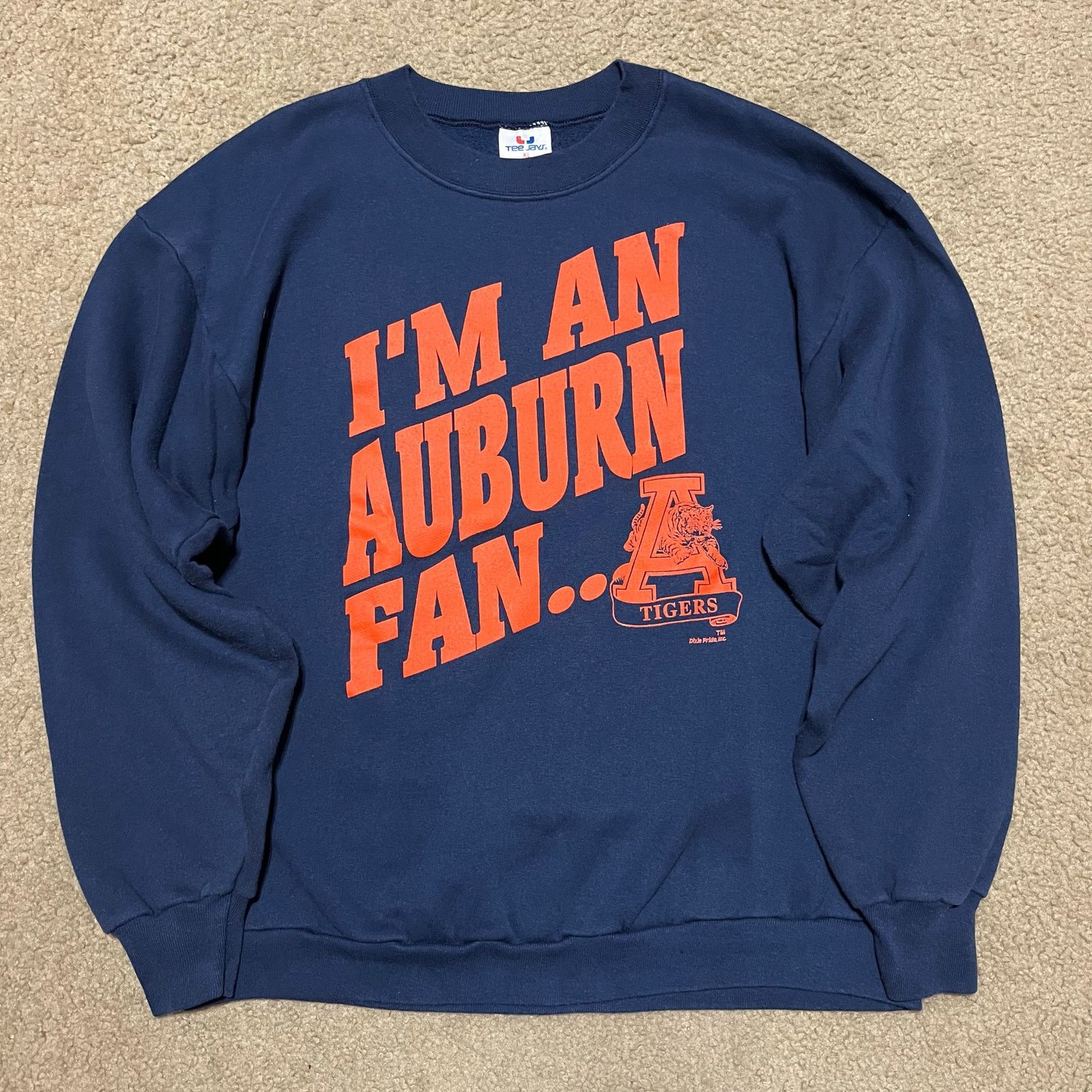 TEE JAYS Vintage Auburn Tigers “I’m An Auburn Fan… And Proud Of It!” Size US XL / EU 56 / 4 - 1 Thumbnail