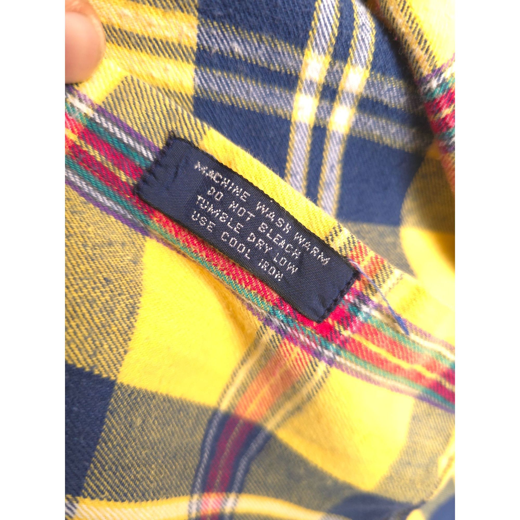 Gant Gant Men's Cambridge Flannel Shirt M Yellow & Blue Plaid 100 Size US M / EU 48-50 / 2 - 5 Thumbnail