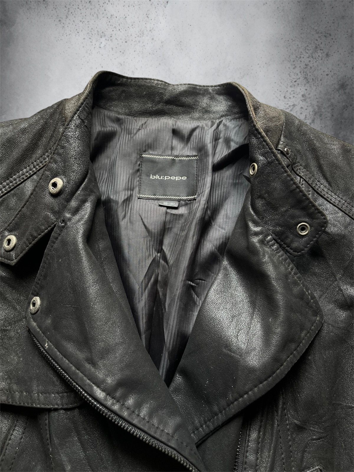 Japanese Brand Vintage blu:pepe goat leather jacket Size US M / EU 48-50 / 2 - 4 Thumbnail