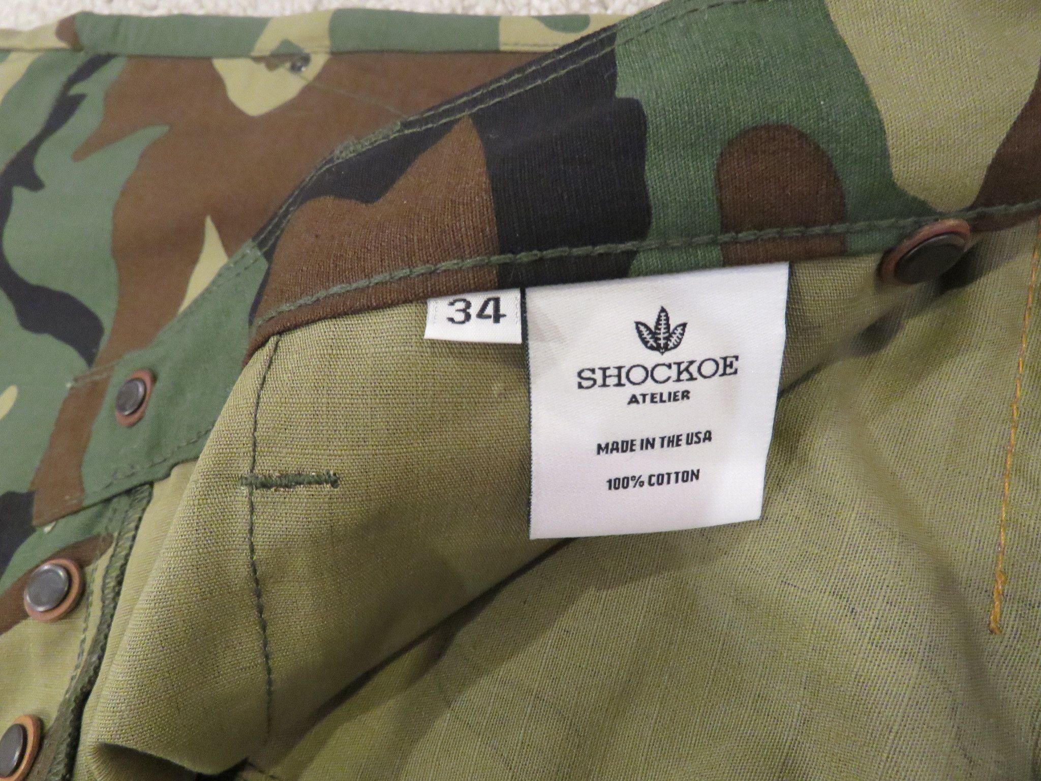 Shockoe Atelier Shockoe Atelier Camo Chino Pants 34x32 Slim Discontinued Size US 34 / EU 50 - 4 Thumbnail