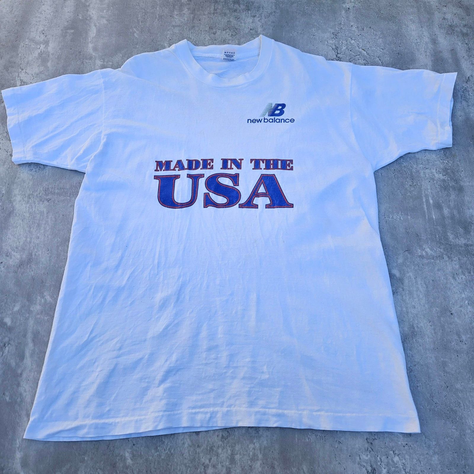 New Balance Vintage New Balance Shirt 1980's Size XL White Size US XL / EU 56 / 4 - 1 Thumbnail