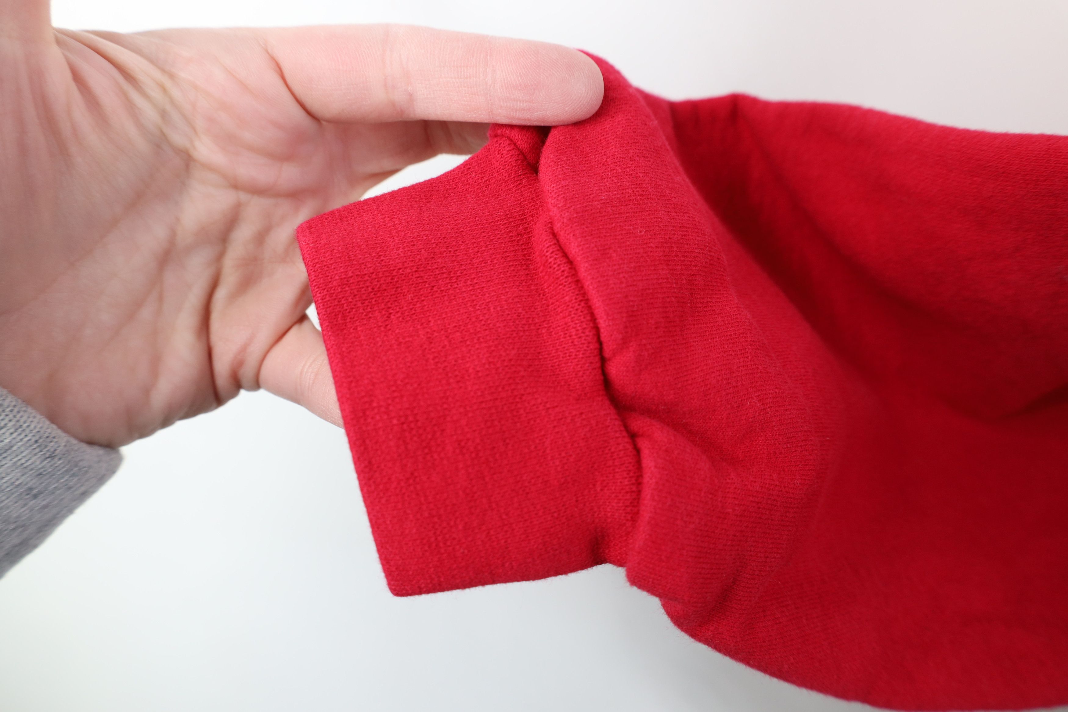 Vintage Vintage 90s Oversized Winter Stamp Turtleneck Sweatshirt Red Size M / US 6-8 / IT 42-44 - 12 Thumbnail