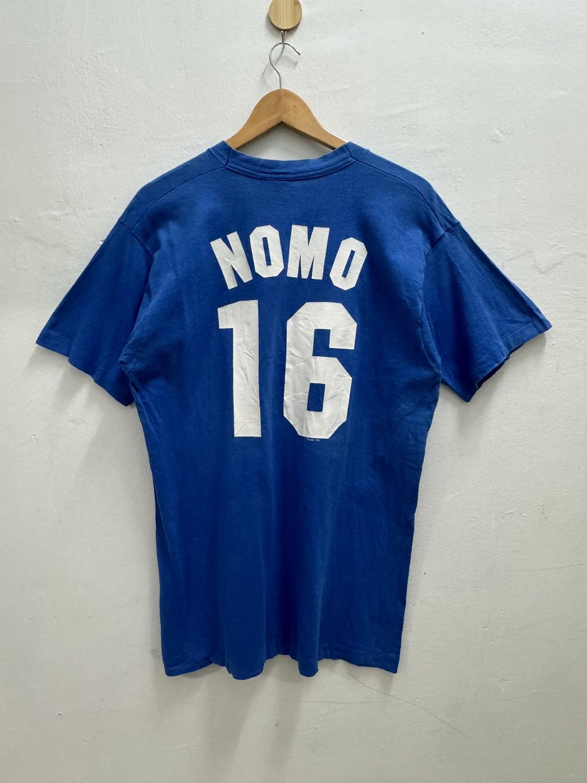 MLB × Starter × Vintage Vintage 1995 LA Dodgers Hideo Nomo Single Stitch Tee Size US M / EU 48-50 / 2 - 2 Thumbnail