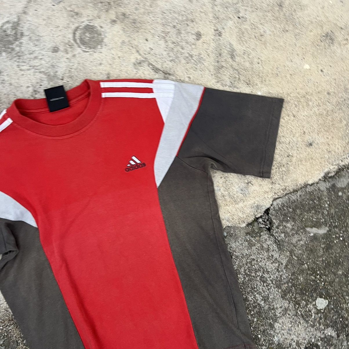 Adidas × Vintage Vintage T-Shirt Adidas Drill Y2K Size US S / EU 44-46 / 1 - 4 Thumbnail