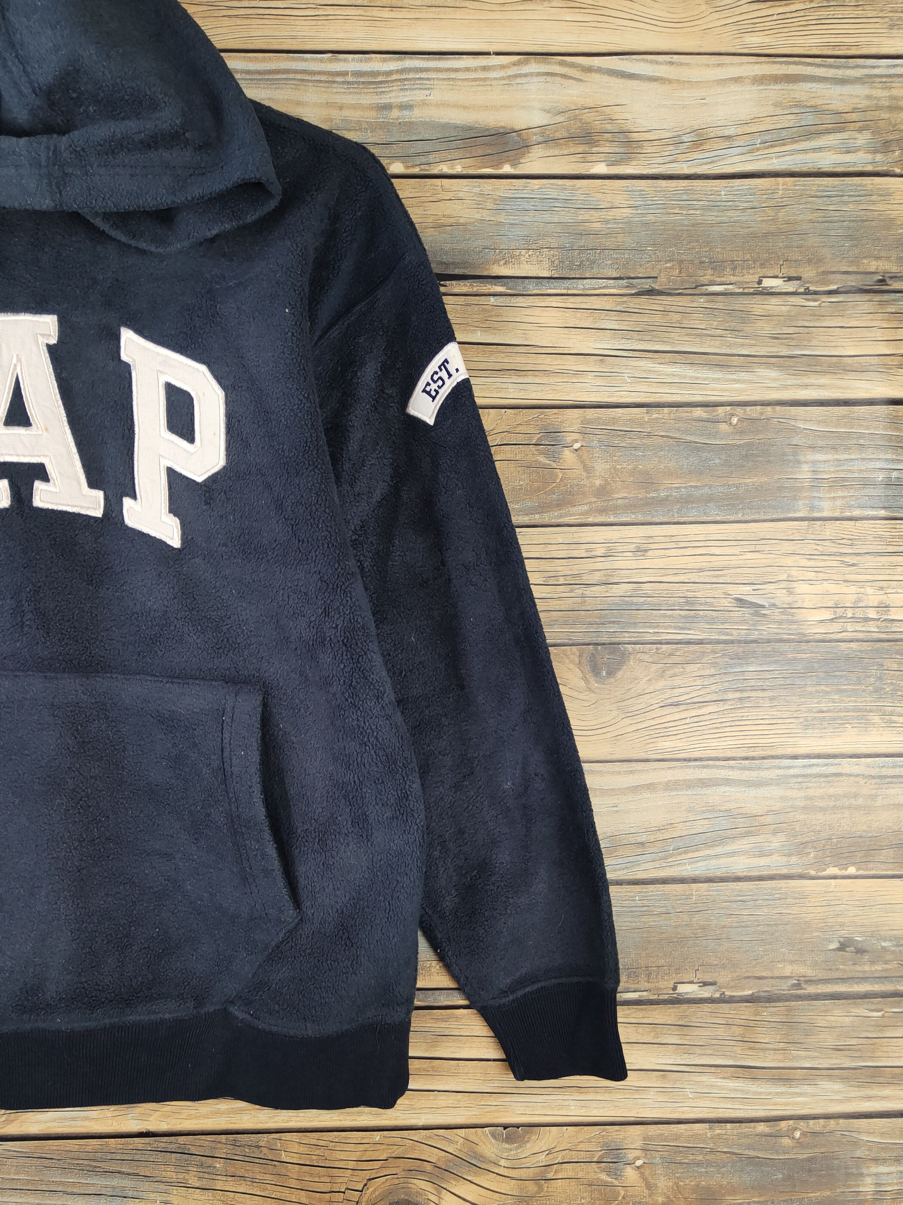 Gap × Vintage Gap for kids Navy Wool Hoodie Sweatshirts #W2142 Size XS / US 0-2 / IT 36-38 - 6 Thumbnail