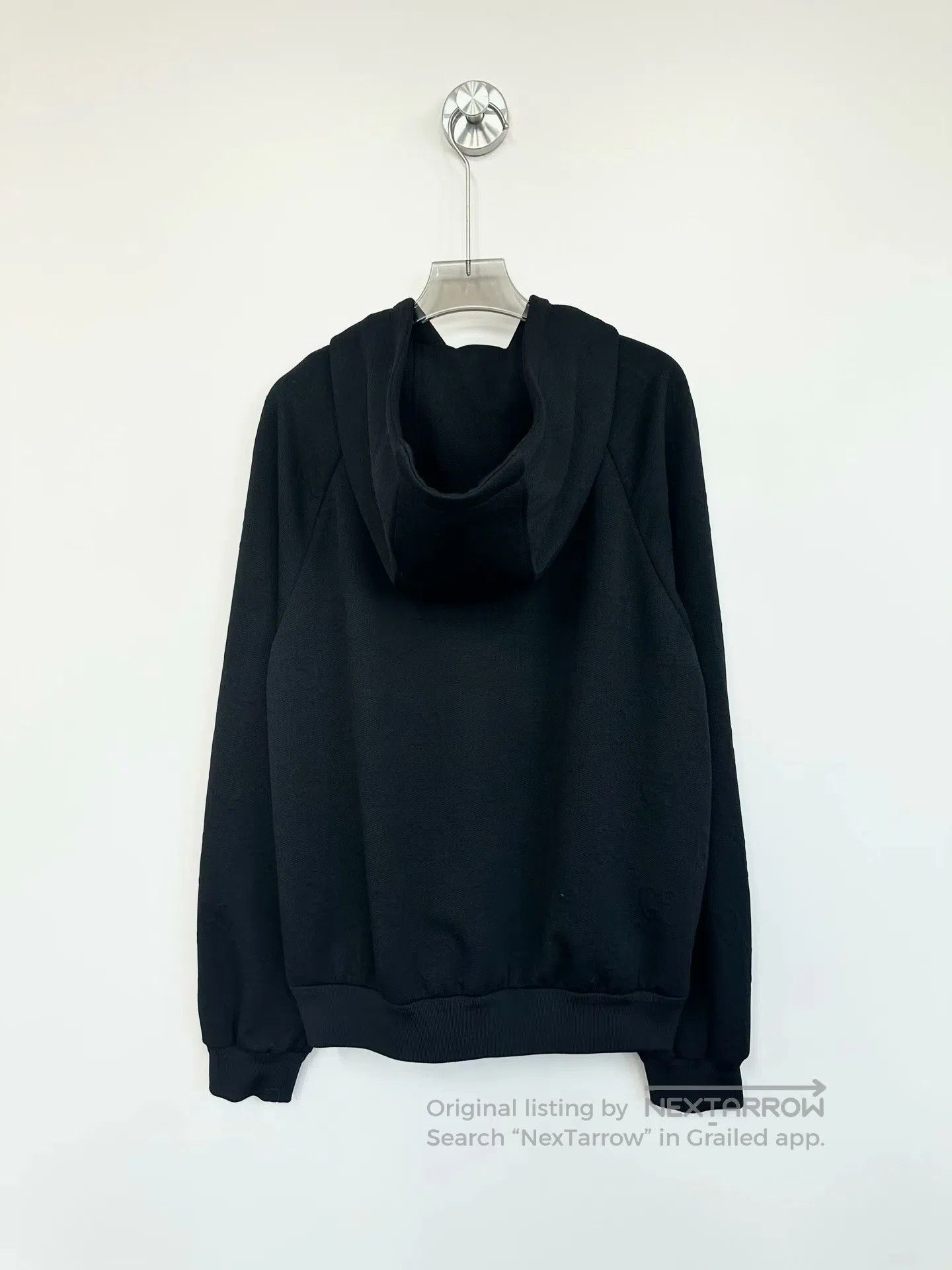 Gucci Guicci Black Hidden Pattern Full Print Logo Zip-Up Hooded Size US S / EU 44-46 / 1 - 2 Thumbnail