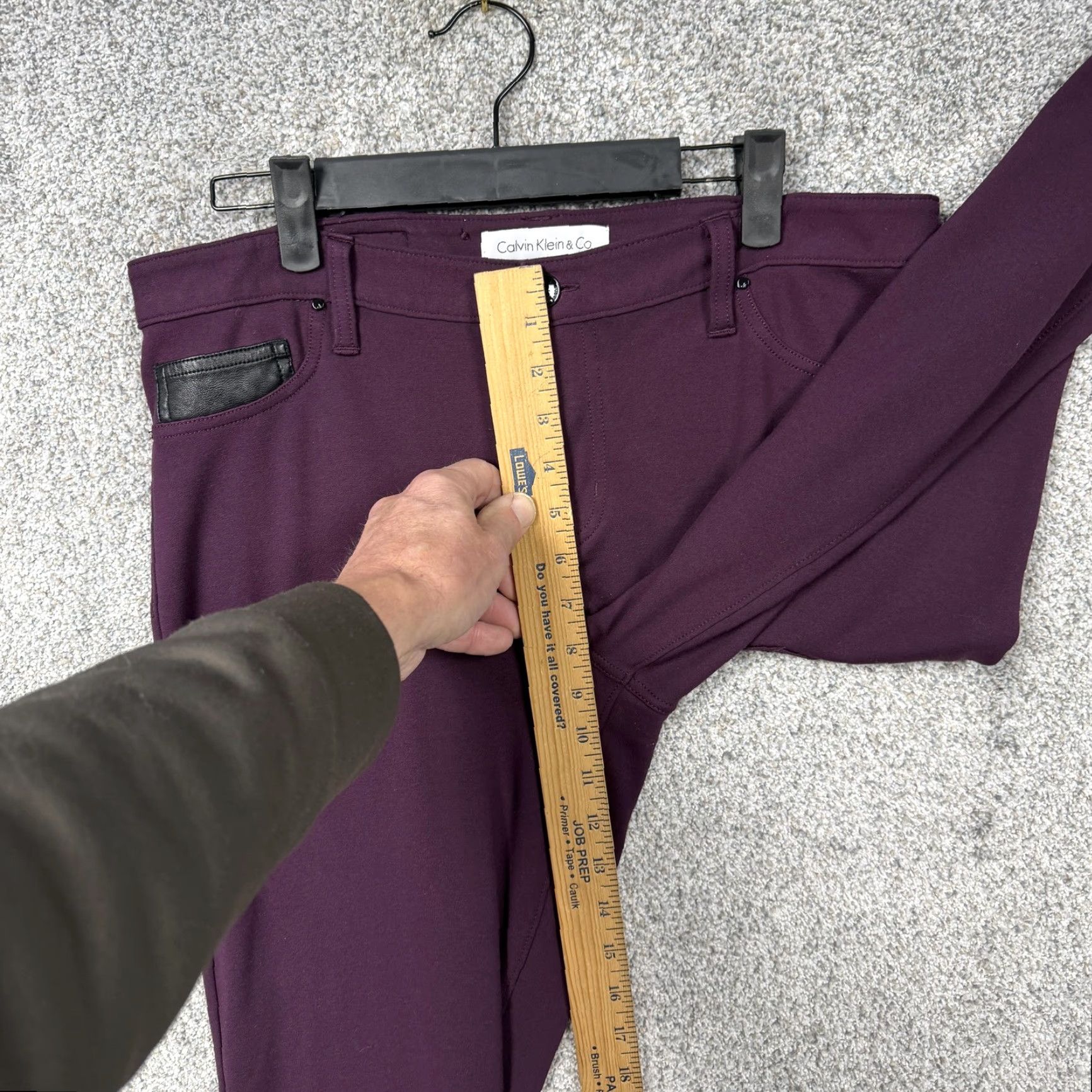 Calvin Klein Calvin Klein Pants Womens 14 Purple Jegging Skinny 33x27 Casual Slim Everyday Size 36" / US 14 / IT 50 - 5 Thumbnail
