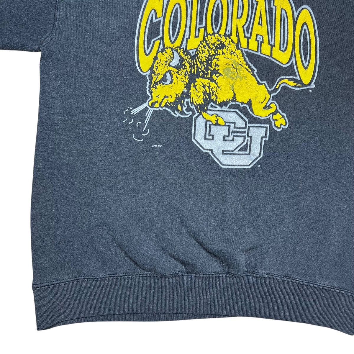 NCAA 1989 NCAA Colorado Buffaloes Mascot Double Sided Sweatshirt Size US XL / EU 56 / 4 - 14 Thumbnail