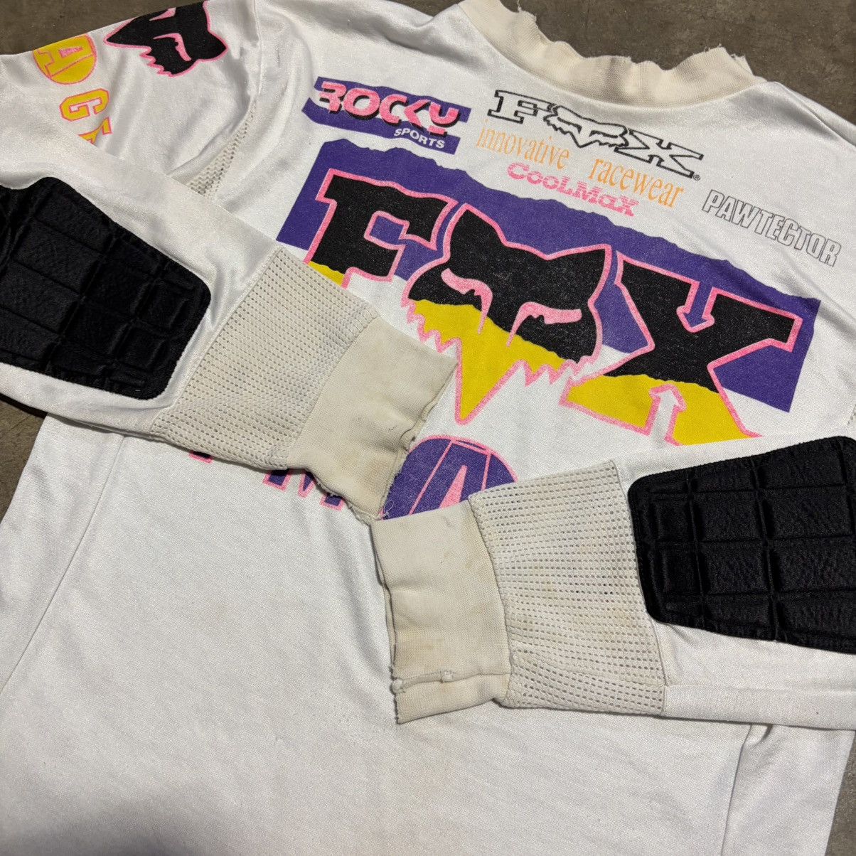 Fox Racing Vintage Fox Racing Image BMX Motocross Jersey Padded 90s Size US M / EU 48-50 / 2 - 7 Thumbnail