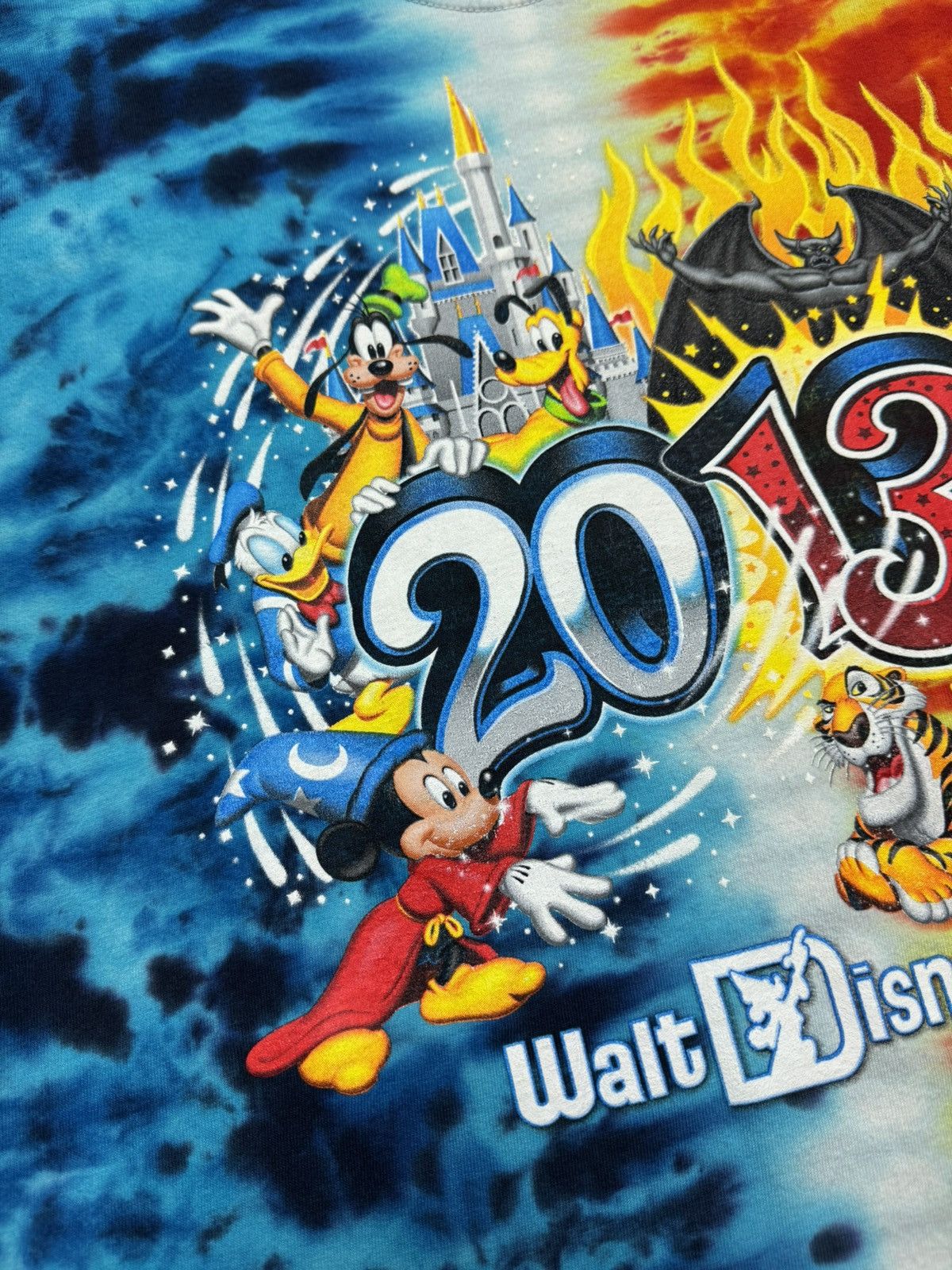 Gildan Disney Parks 2013 Over Printed T-Shirt Tie Dye Gildan Size US L / EU 52-54 / 3 - 8 Thumbnail