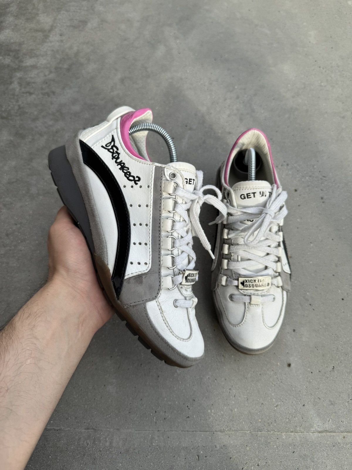 Designer × Dsquared2 DSQUARED2 sneakers hype GET IN THE FAST LANE Size US 8.5 / IT 38.5 - 2 Thumbnail