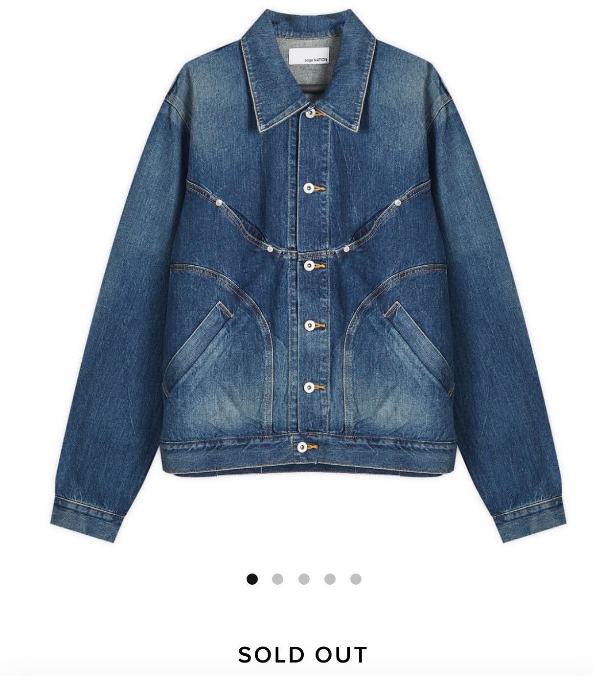 SAGE NATION Sage Nation washed denim jiji riders jacket Size US XL / EU 56 / 4 - 1 Thumbnail