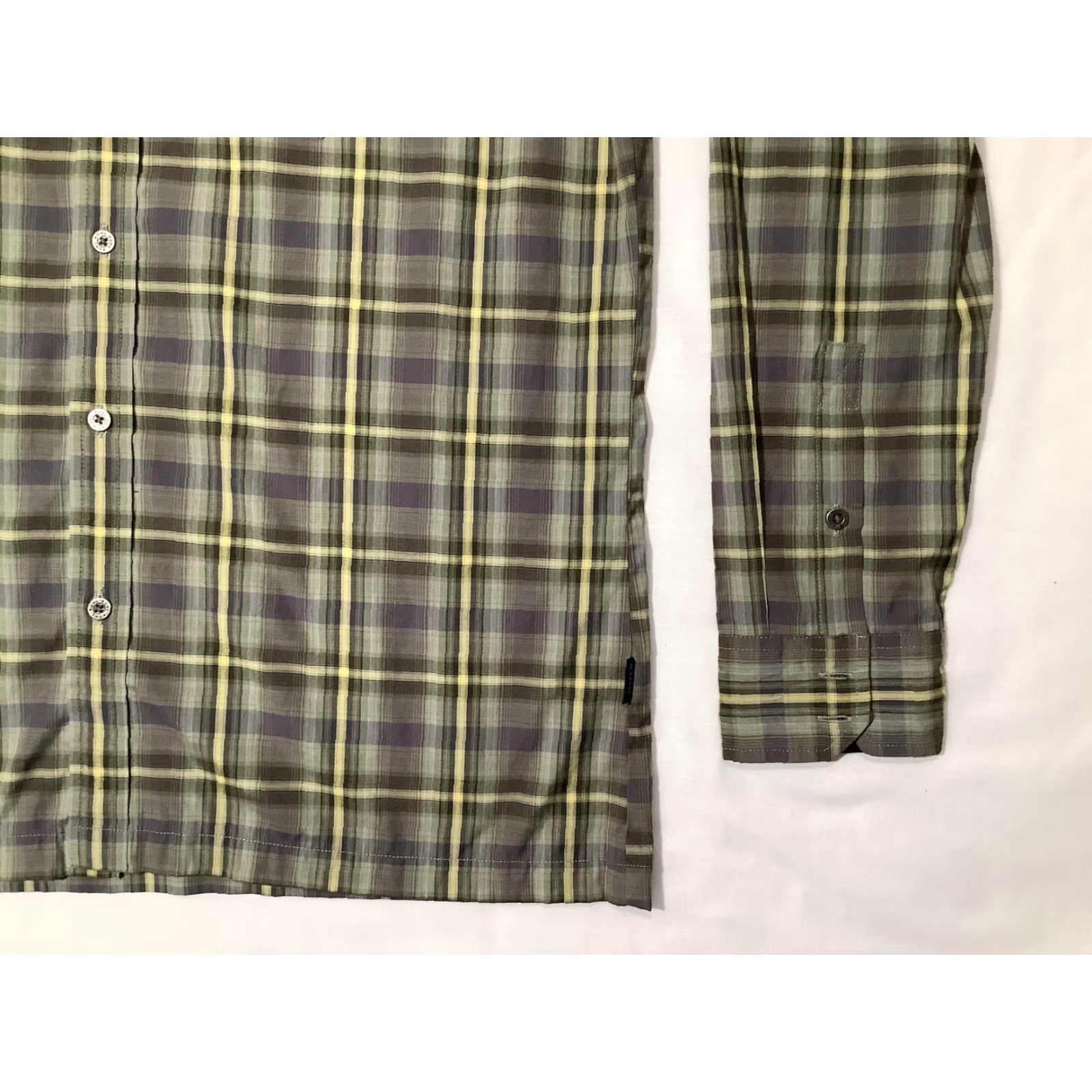 Vintage KÜHL Shirt Mens Medium Green Gray Plaid Long Sleeve Button Front Pockets Casual Size US M / EU 48-50 / 2 - 4 Thumbnail