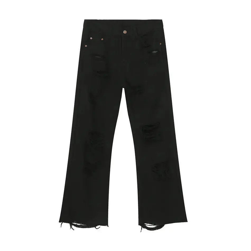 Japanese Brand Retro loose casual micro flared jeans Size US 32 / EU 48 - 5 Thumbnail
