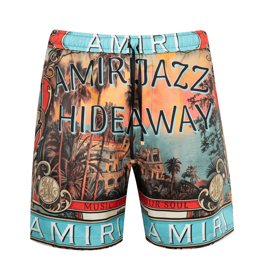 Amiri o1h1sh10525 Jazz Hideaway Shorts in Multicolor Size US 38 / EU 54 - 1 Thumbnail