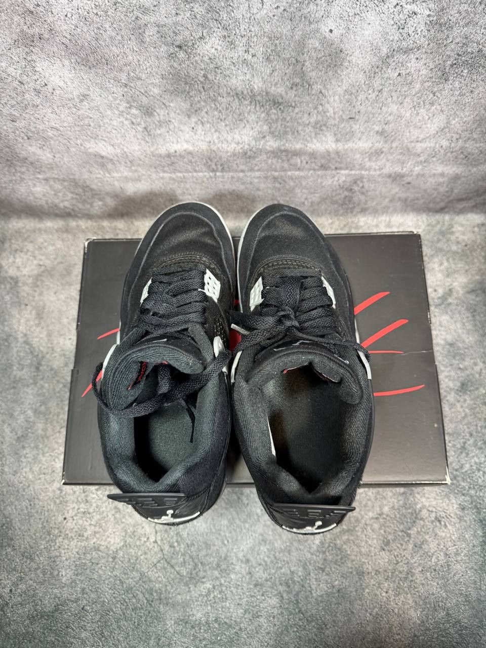 Jordan Brand Size 9 | Jordan 4 Black Canvas With Box | Pre-Owned Size US 9 / EU 42 - 3 Thumbnail