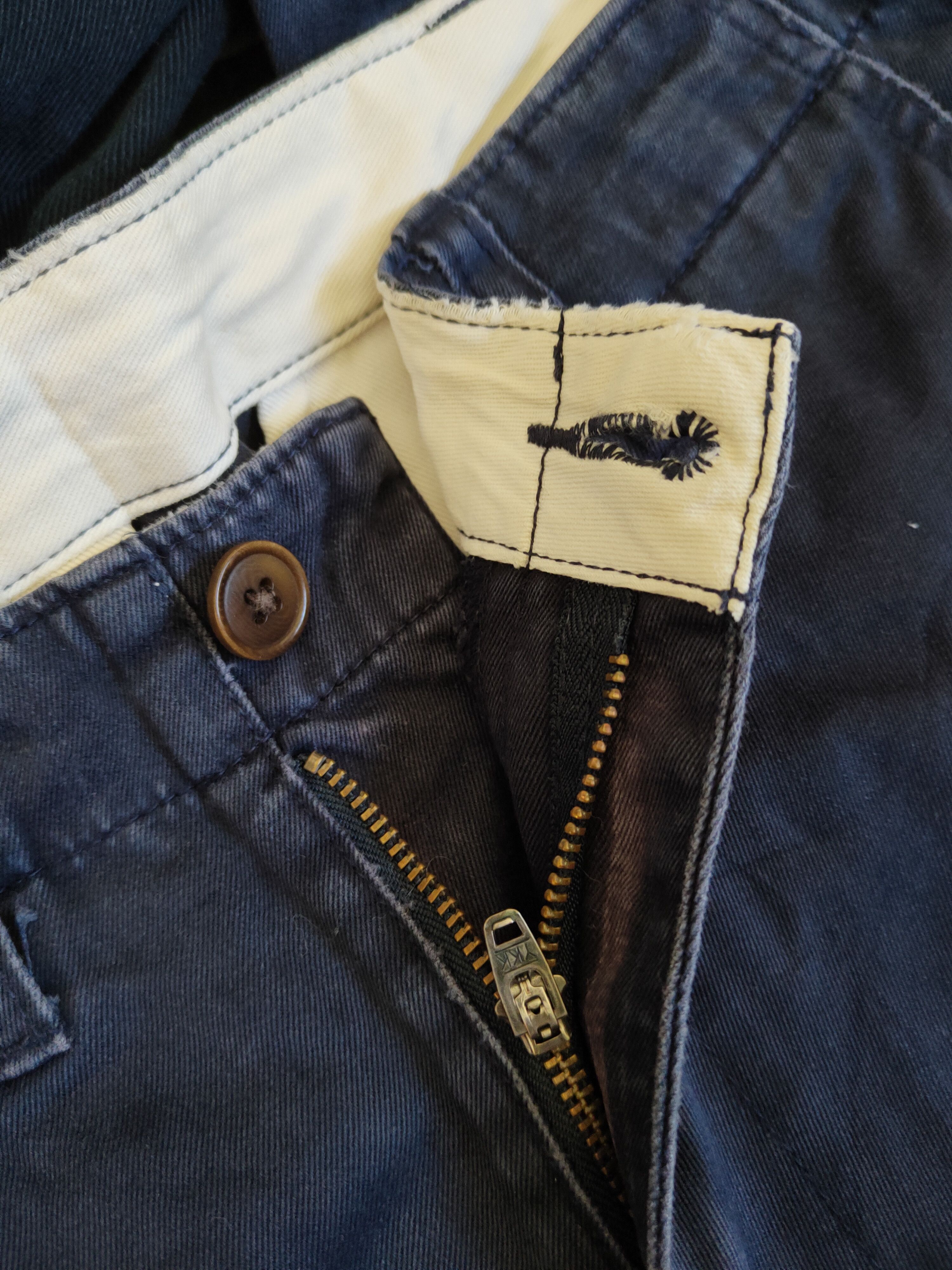 Japanese Brand Uniqlo Dark Blue faded cargo Casual Pants #S1766 Size US 29 - 12 Thumbnail