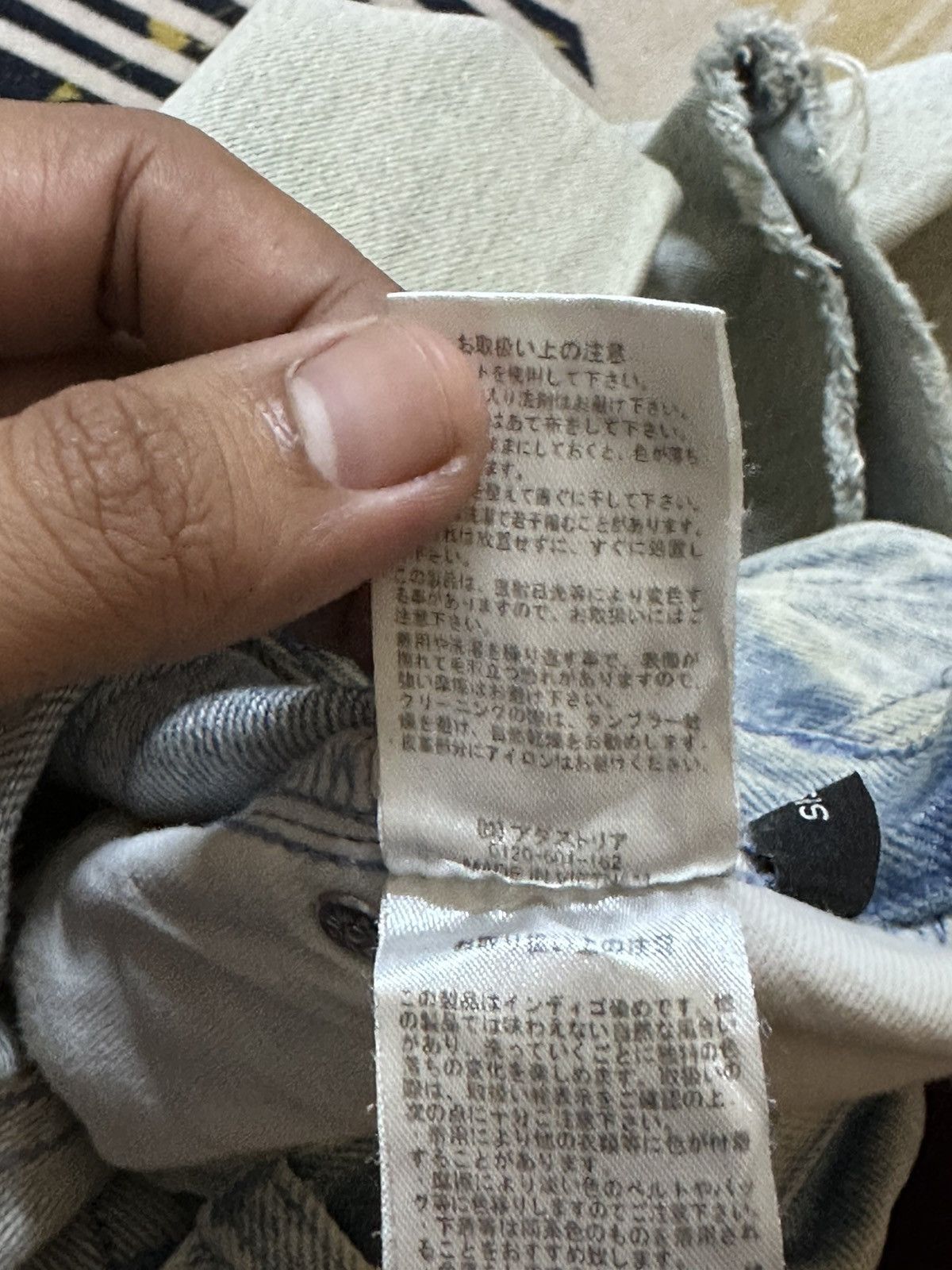 Japan Blue Vintagw Jeanasis Faded Grunge Ripped Distressed Denim Size US 30 / EU 46 - 9 Thumbnail