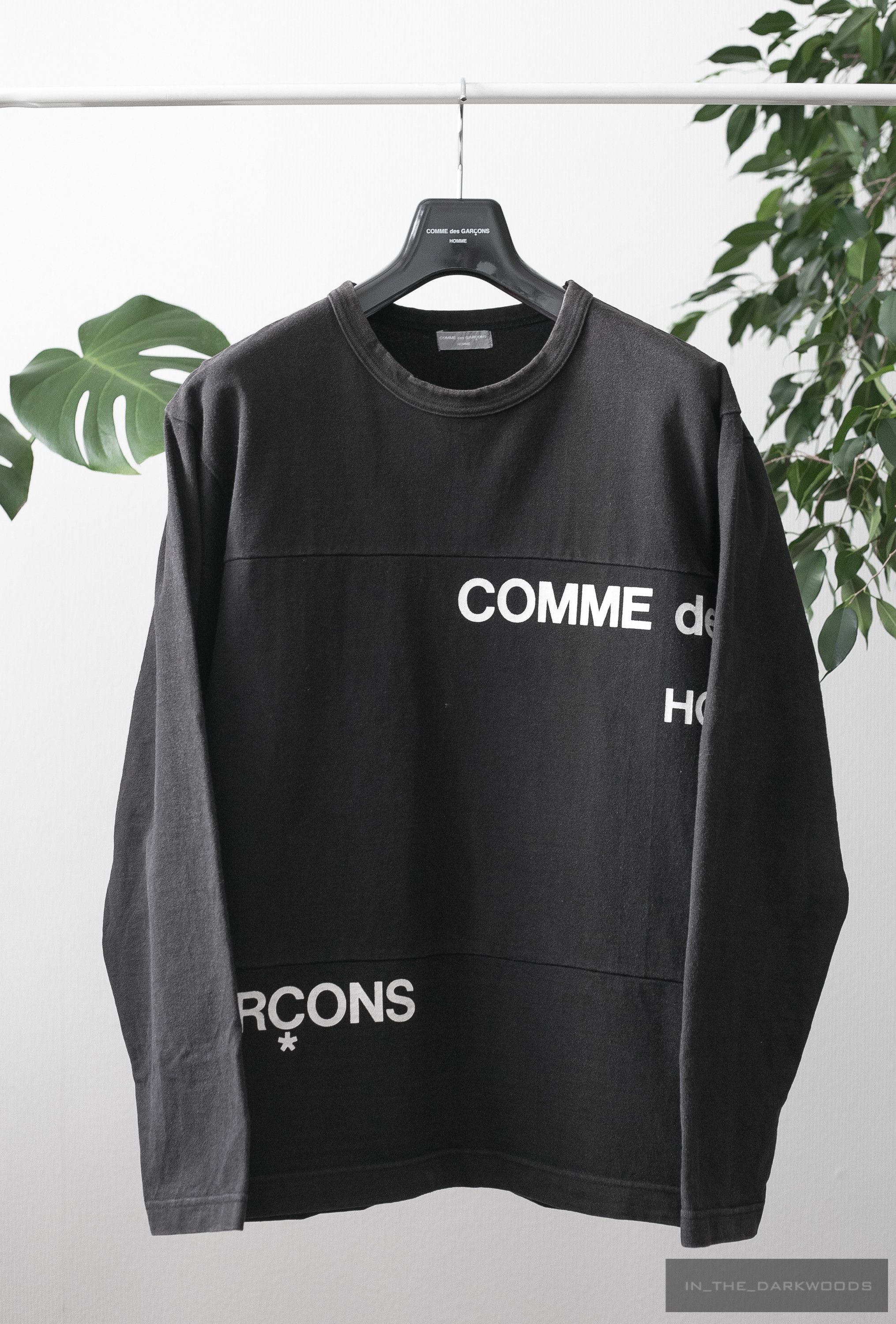 Comme Des Garcons Homme Plus 2002SS split logo longsleeve | Grailed