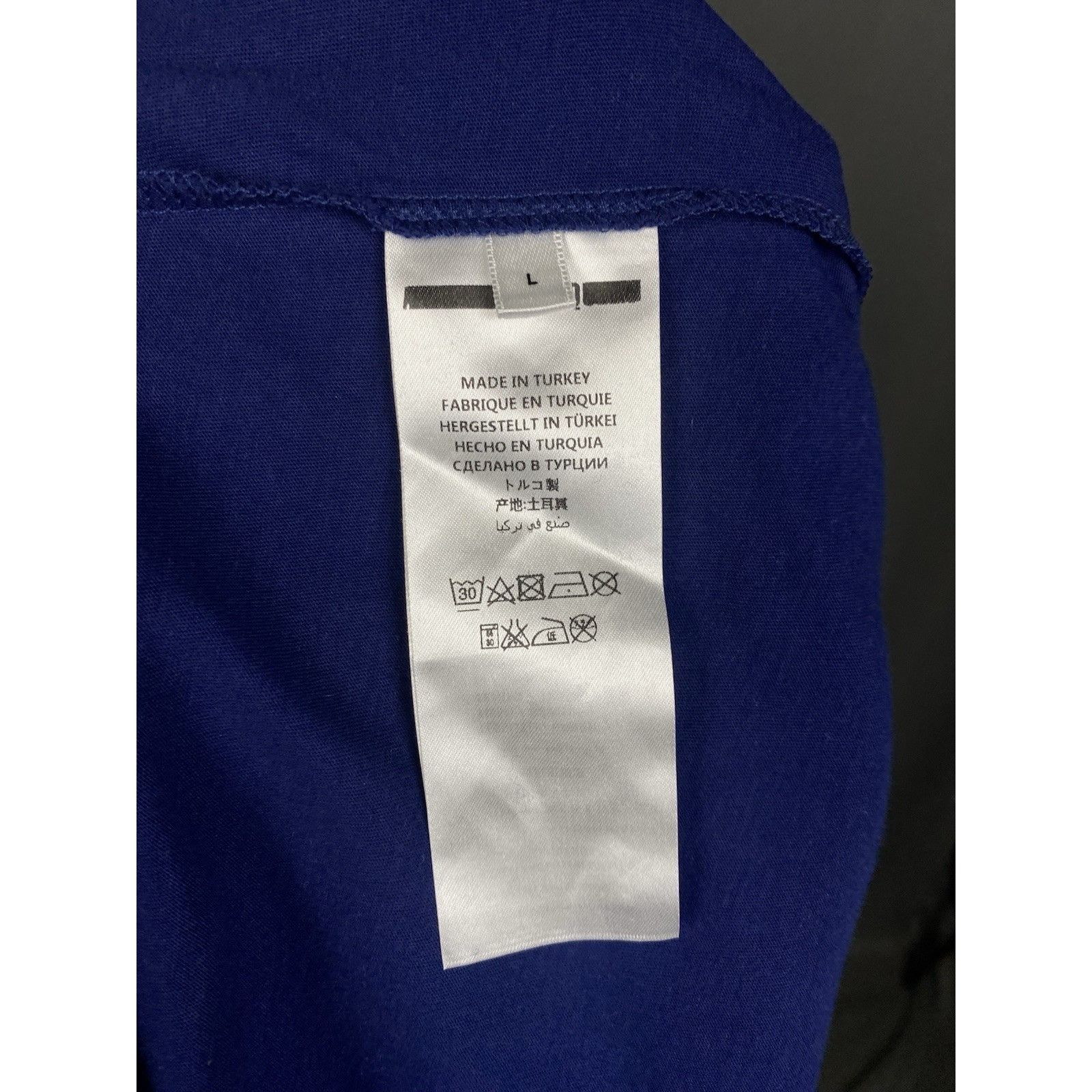 Alexander McQueen Alexander McQueen Small Logo Men's Blue T-Shirt Size L Size US L / EU 52-54 / 3 - 11 Thumbnail