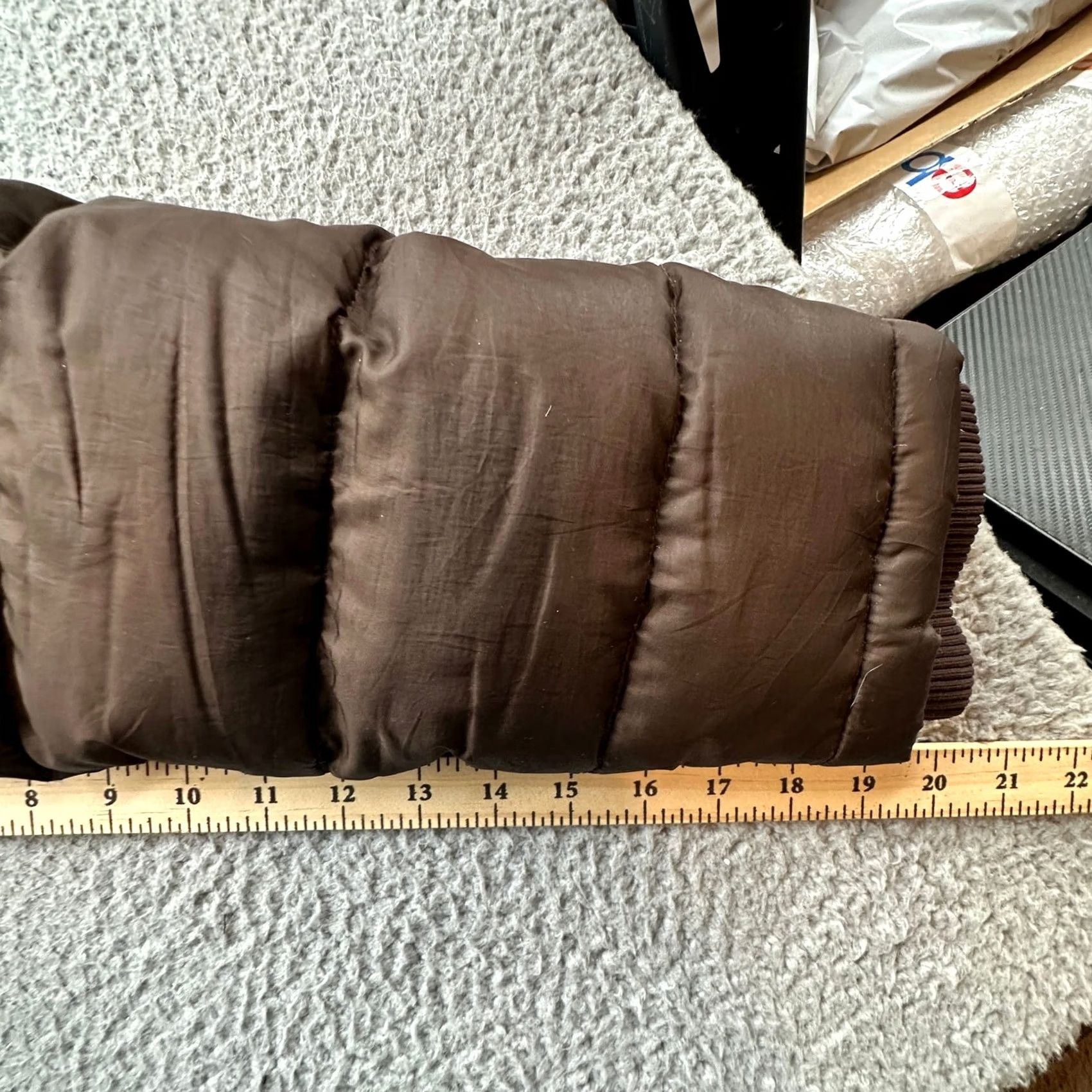 Ralph Lauren VINTAGE Ralph Lauren Polo Jeans Down Fill Puffer Bomber Jacket Hood Women Medium Brown Size 32" / US 10 / IT 46 - 5 Thumbnail