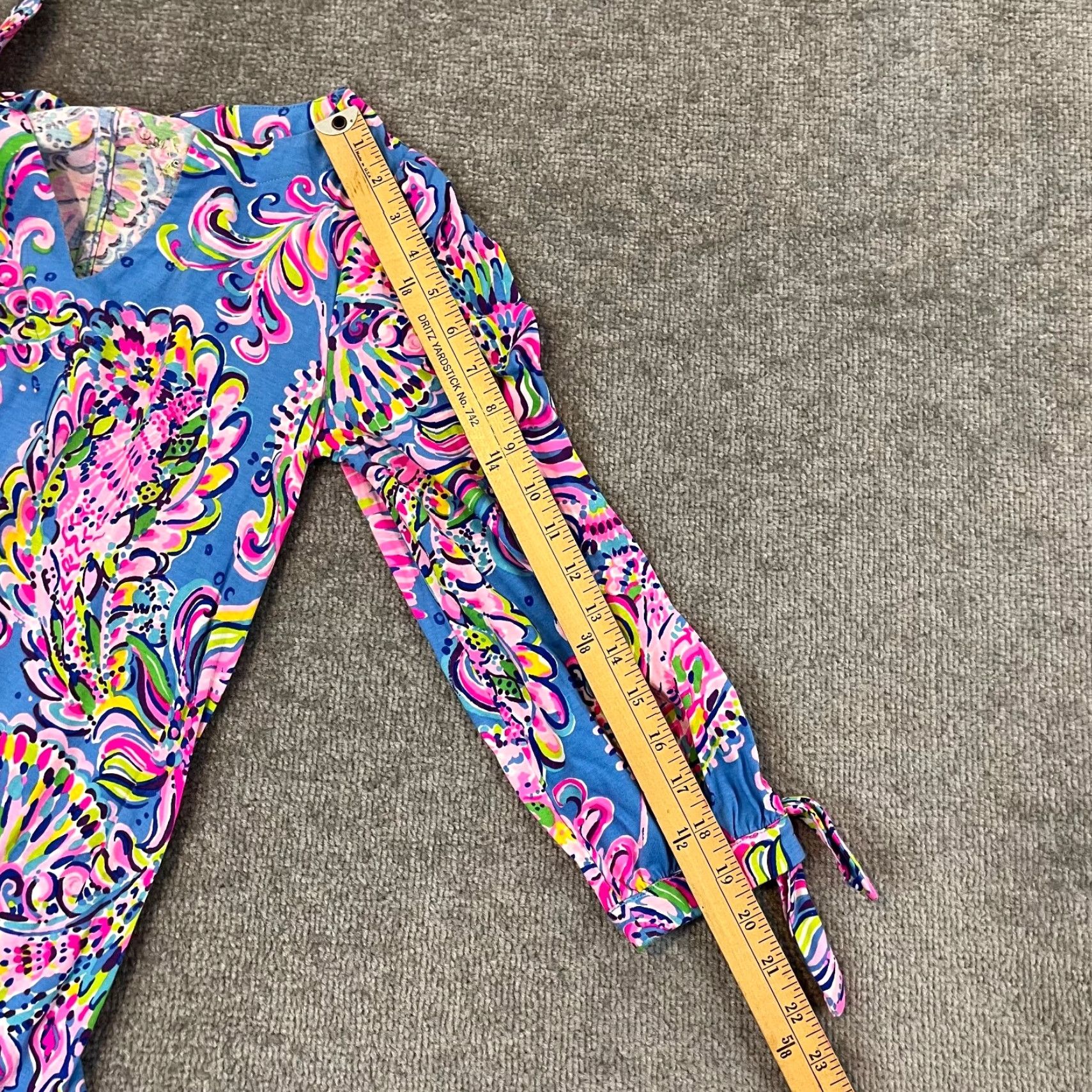 Lilly Pulitzer Lilly Pulitzer Dress Adult XS Multicolor Floral Mermaid Grotto Tie Womens Size XS / US 0-2 / IT 36-38 - 5 Thumbnail