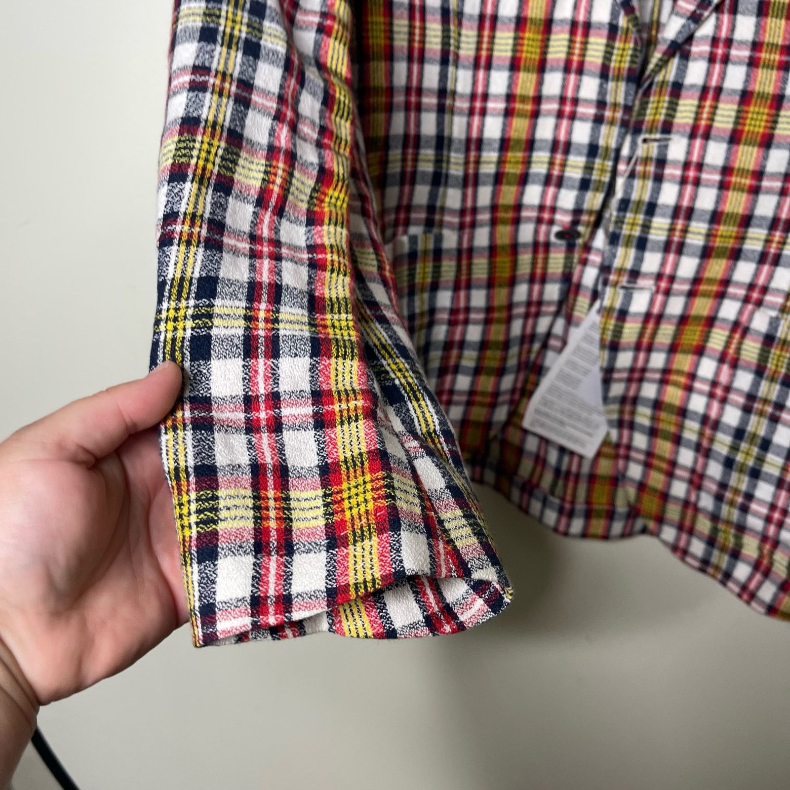 Manuel Ritz Manuel Ritz Kariertes Sakko Weiss Long Sleeve Blazer Plaid Size US L / EU 52-54 / 3 - 5 Thumbnail