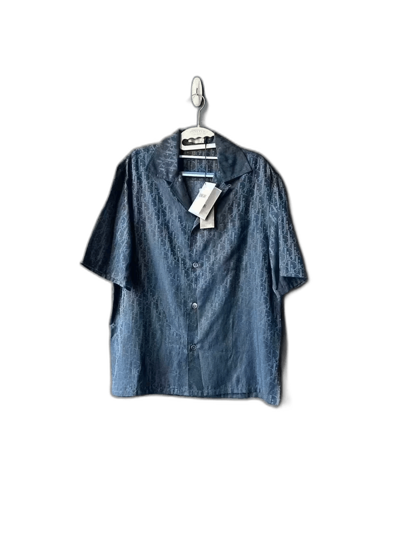 Dior Dior Blue Short Sleeve Button-Up Shirt Size US L / EU 52-54 / 3 - 1 Thumbnail