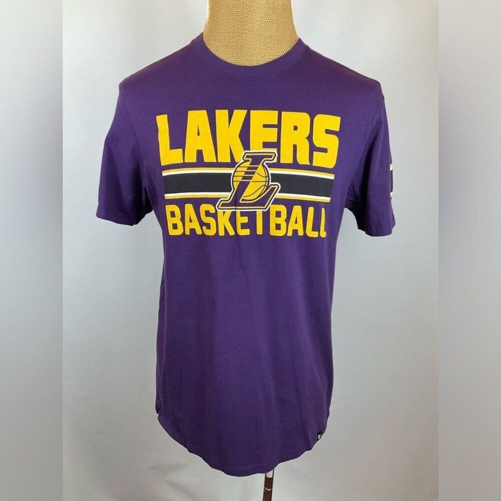 47 ‘47 LAKERS BASKETBALL Short Sleeve T-Shirt Crew Neck Purple Size US L / EU 52-54 / 3 - 1 Thumbnail