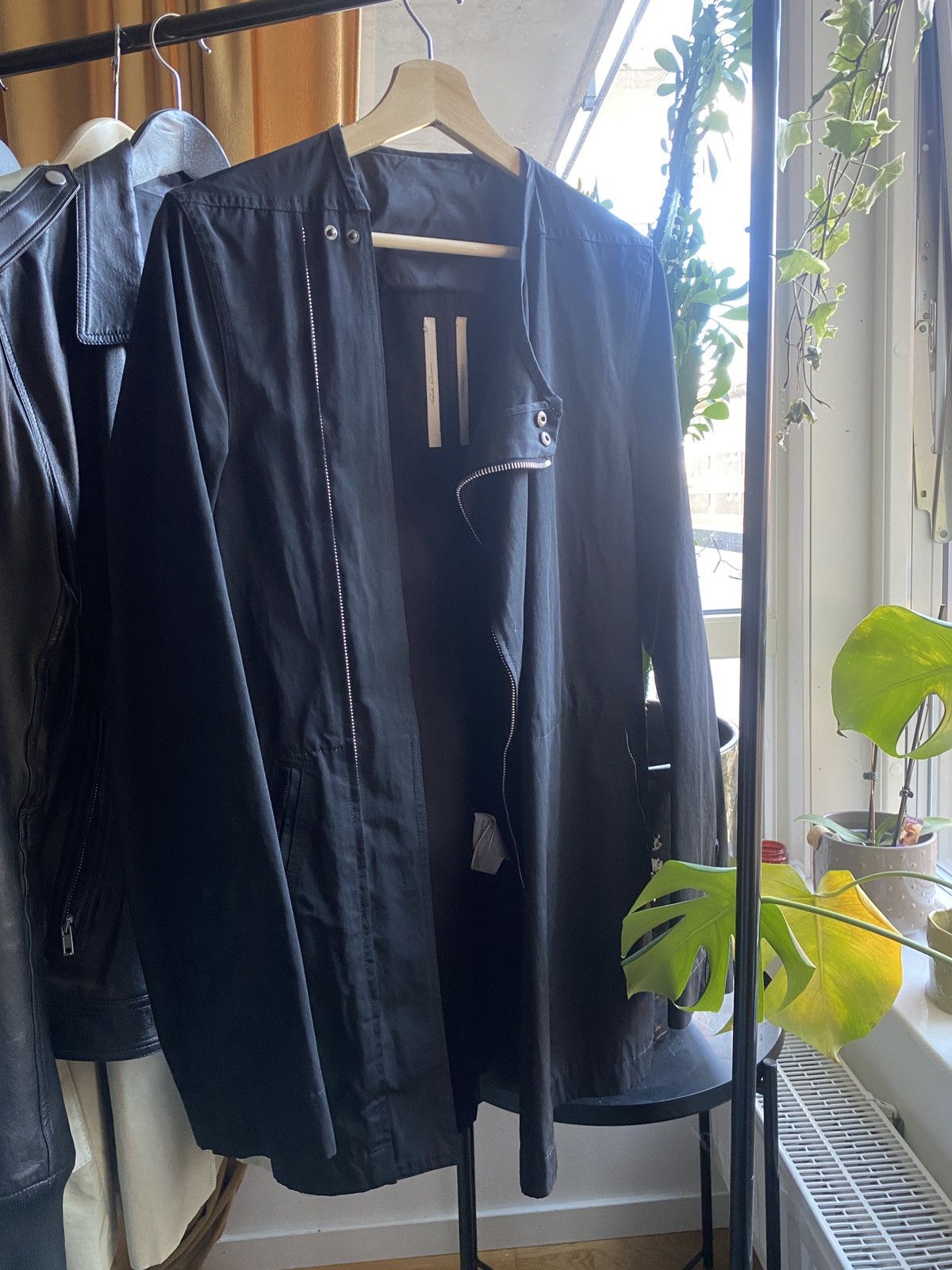 【中綿無し】Rick Owens mollino モリノジャケット RICK OWENS RICK OWENS BLACK MOLLINO BIKER JACKET. #rickowens