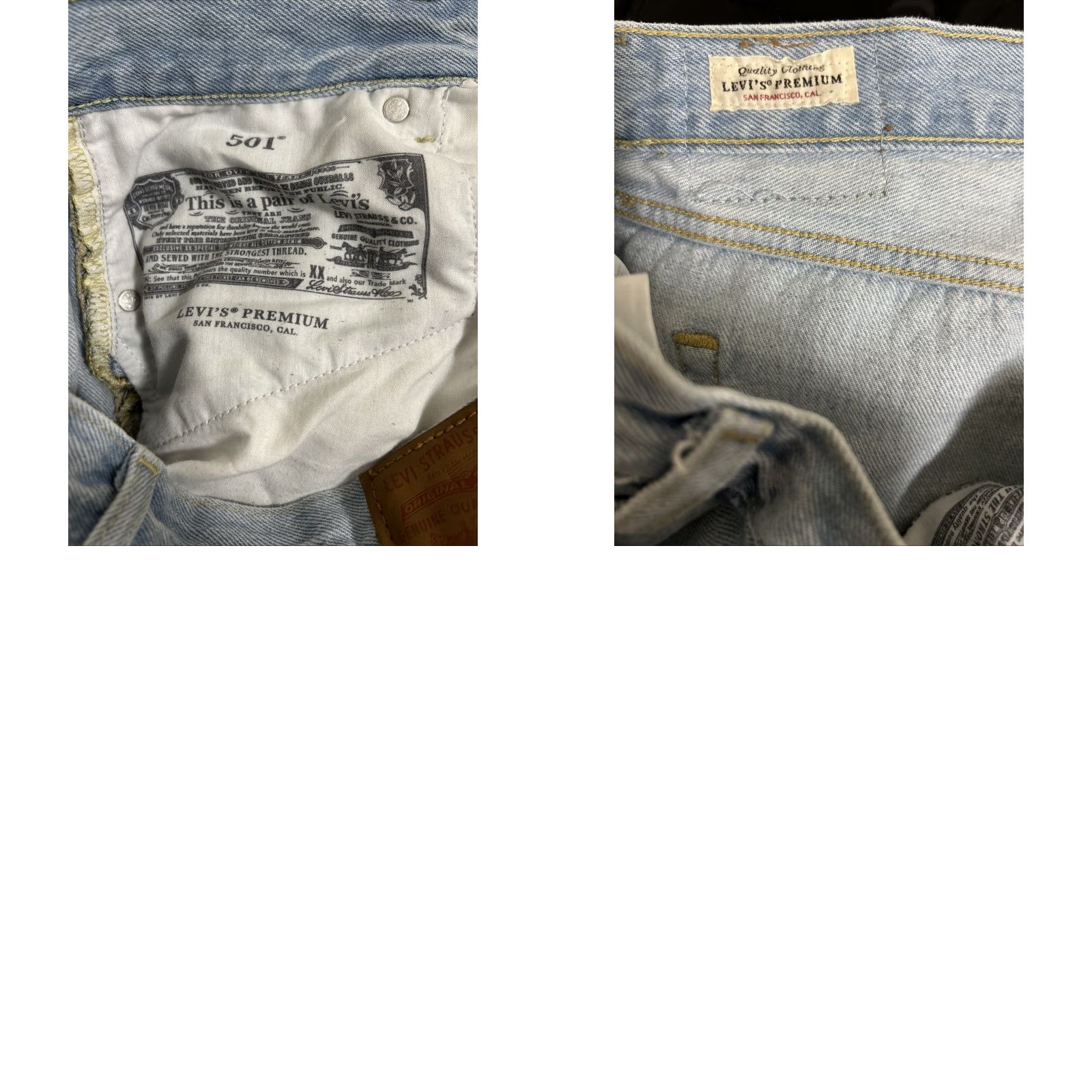 Levi's Levi's 501 Premium ‘81 Jeans Womens 29x31 Light Wash Denim Button Fly Straight 5-Pocket Regular Fit Mens Womens Boys Girls Size 29" - 9 Thumbnail