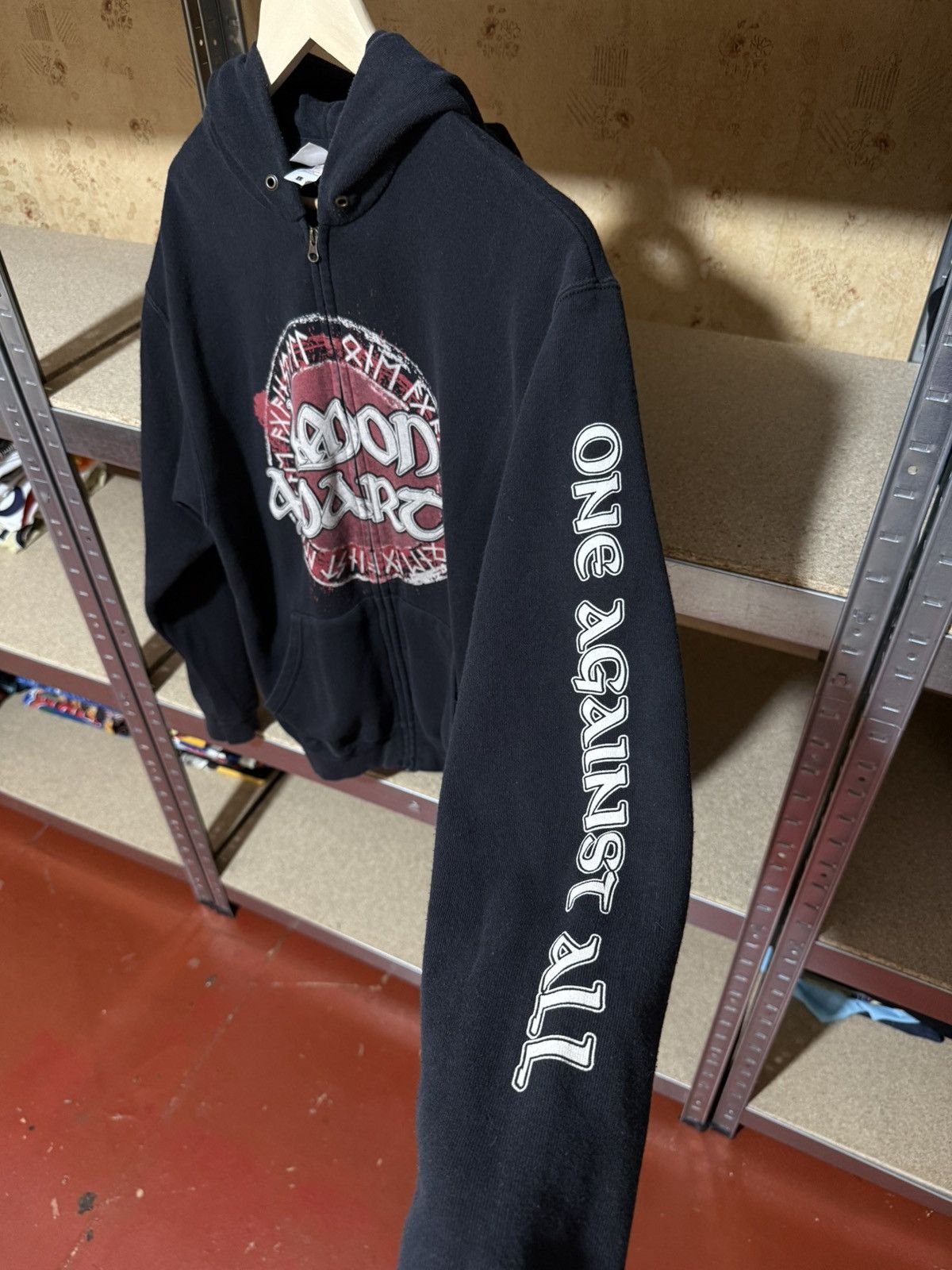 Band Tees × Vintage Vintage 90’s Amon Amarch One Against All Hoodie Y2K Hype Size US L / EU 52-54 / 3 - 6 Thumbnail