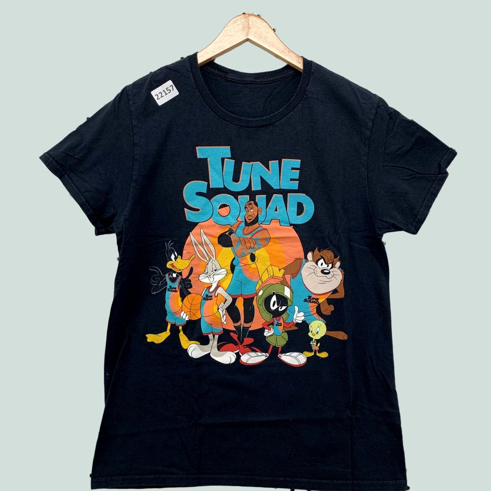 Vintage Tune Squad Shirt Black Looney Toons Lebron James Adult Small 18x27 Movie TEE Size US S / EU 44-46 / 1 - 1 Thumbnail