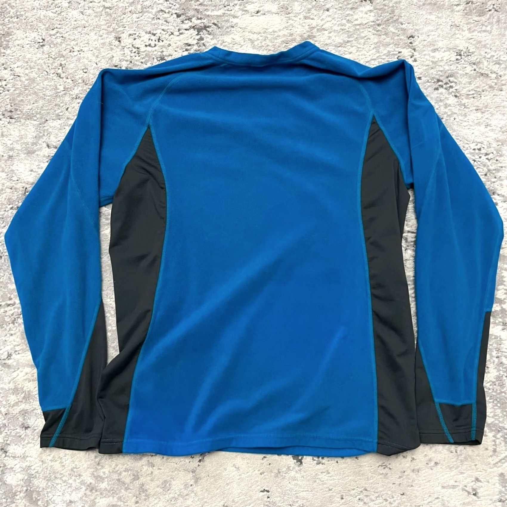 Eastern Mountain Sports EMS Long Sleeve Crew Neck Fleece Pullover Mid Layer Blue Men's M Regular Outdoor Logo Size US M / EU 48-50 / 2 - 6 Thumbnail