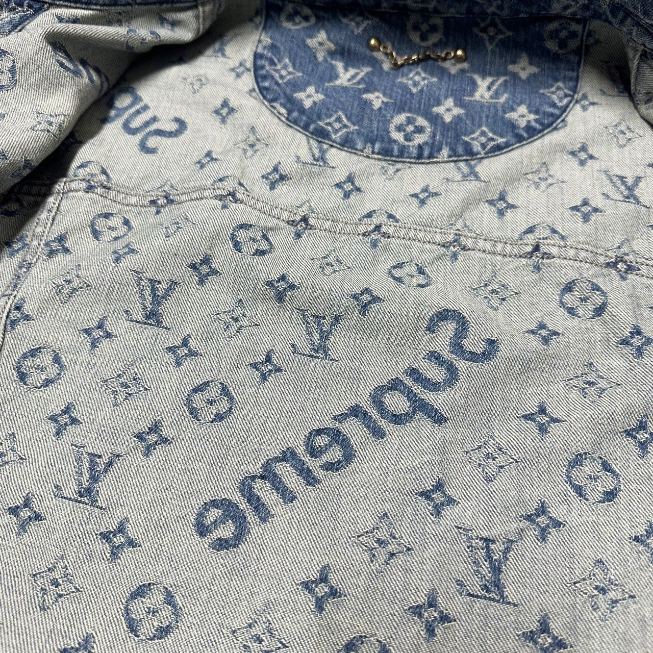 Louis Vuitton × Supreme Louis vuitton Supreme 54 mens monogram denim trucker jacket Size US L / EU 52-54 / 3 - 10 Thumbnail