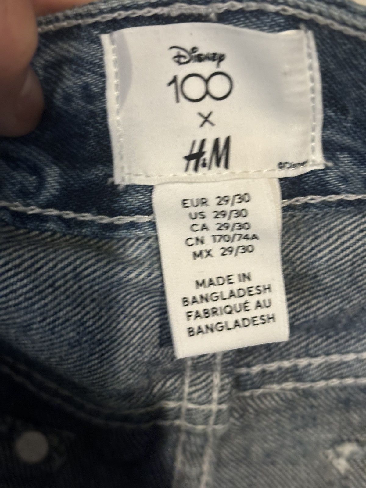 Disney × H&M Disney 100 h&m Trevor Andrew Disney logo monogram denim Size US 29 - 3 Thumbnail