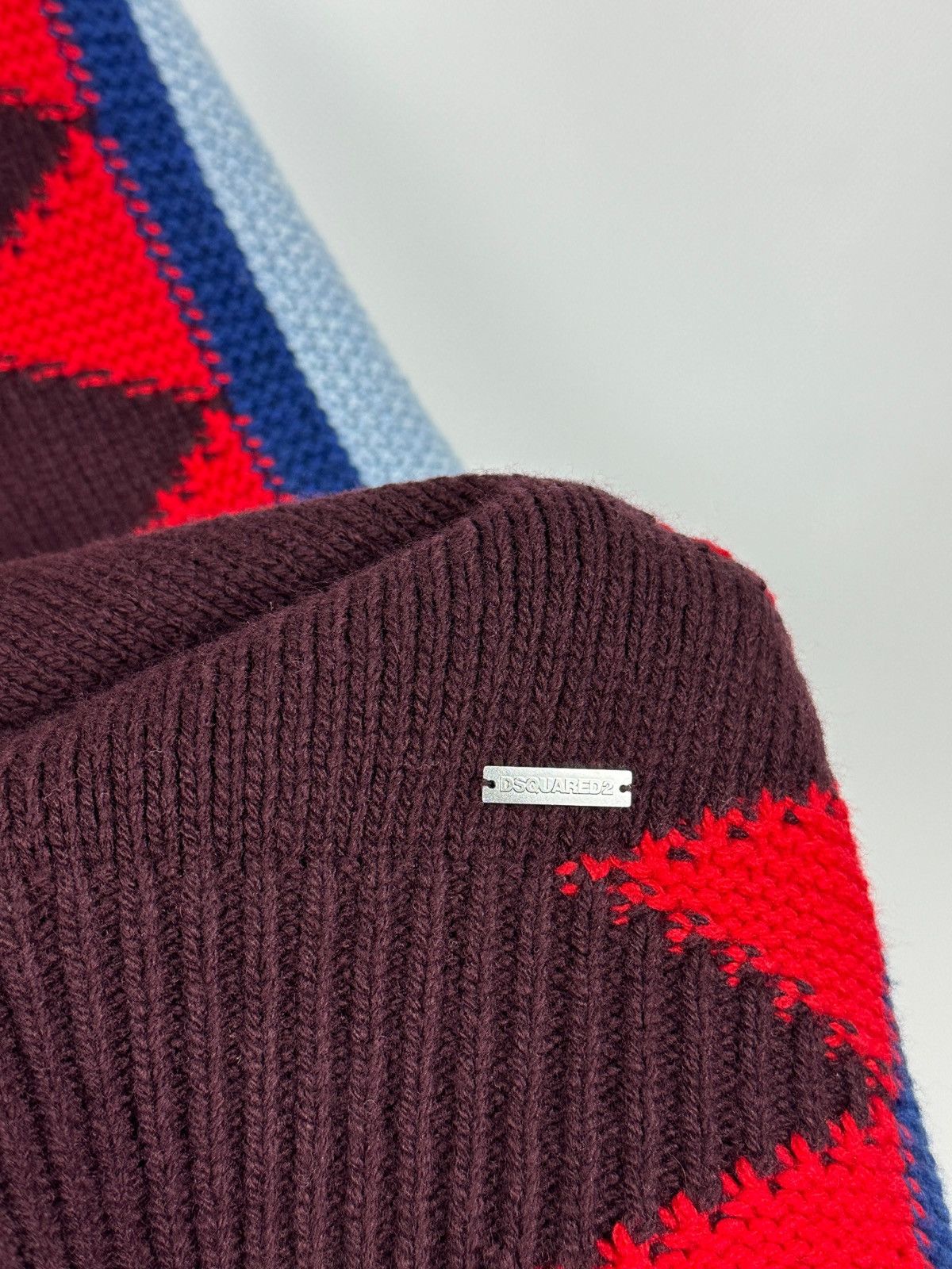 Dsquared2 Dsquared2 Geometric Wool Knit Sweater Sleeveless Vest Size US S / EU 44-46 / 1 - 10 Thumbnail