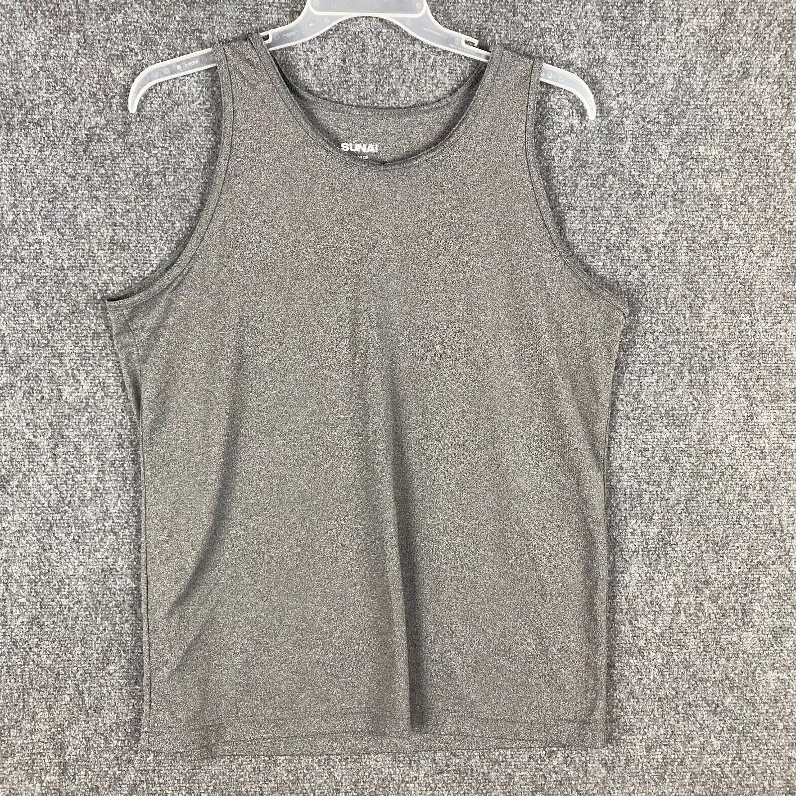 Other Suna Tank Top Men's XL Pullover Athletic Gray 100% Polyester Size US XL / EU 56 / 4 - 1 Thumbnail
