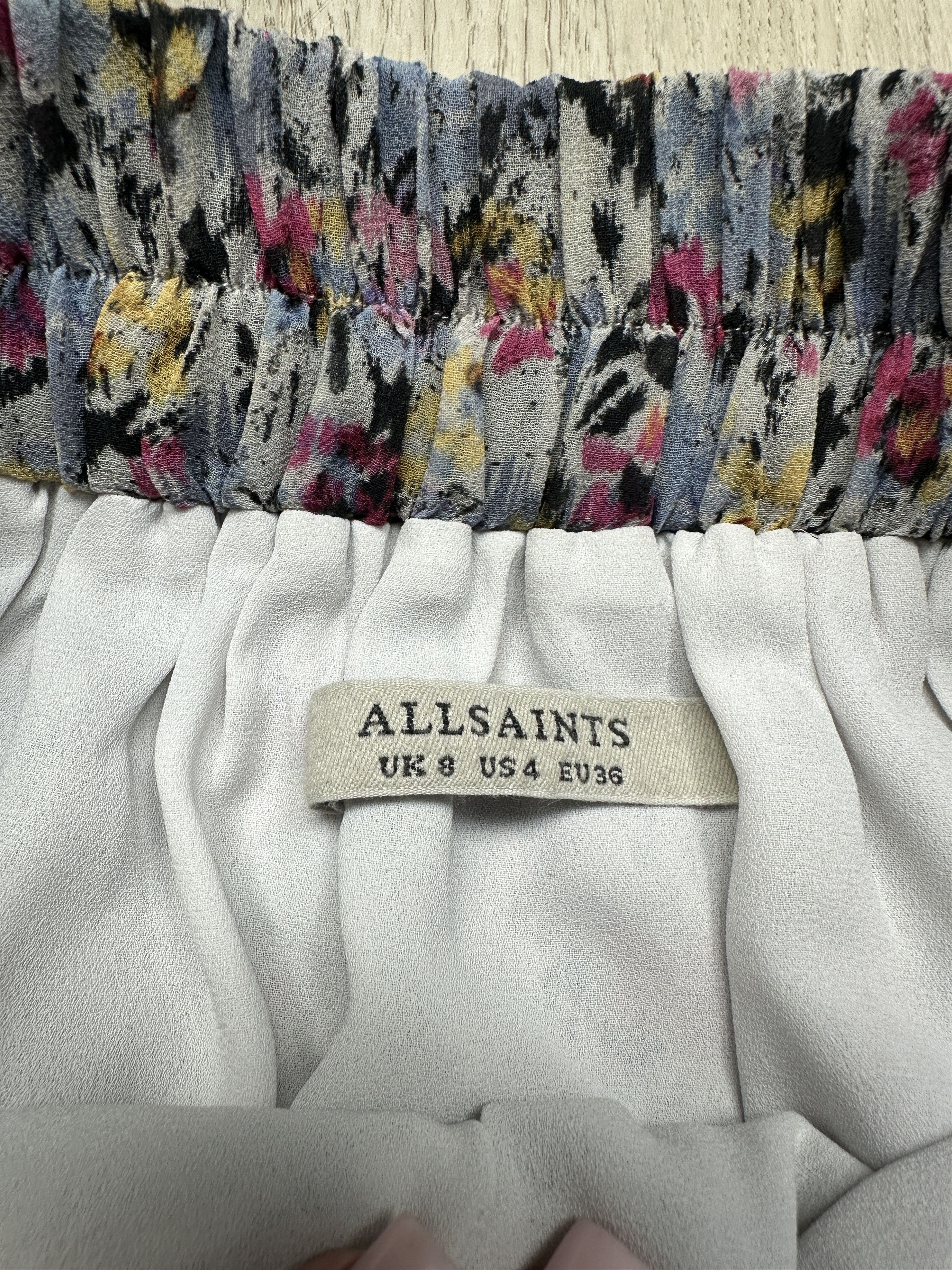 Allsaints Allsaints Sanse Sketch Mini Skirt Size 27" / US 4 / IT 40 - 2 Thumbnail