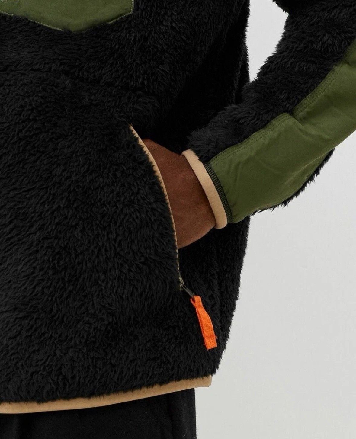 Polo Ralph Lauren Polo Ralph Lauren Curl Sherpa Pile Olive Green Fleece Jacket Size US XXL / EU 58 / 5 - 5 Thumbnail