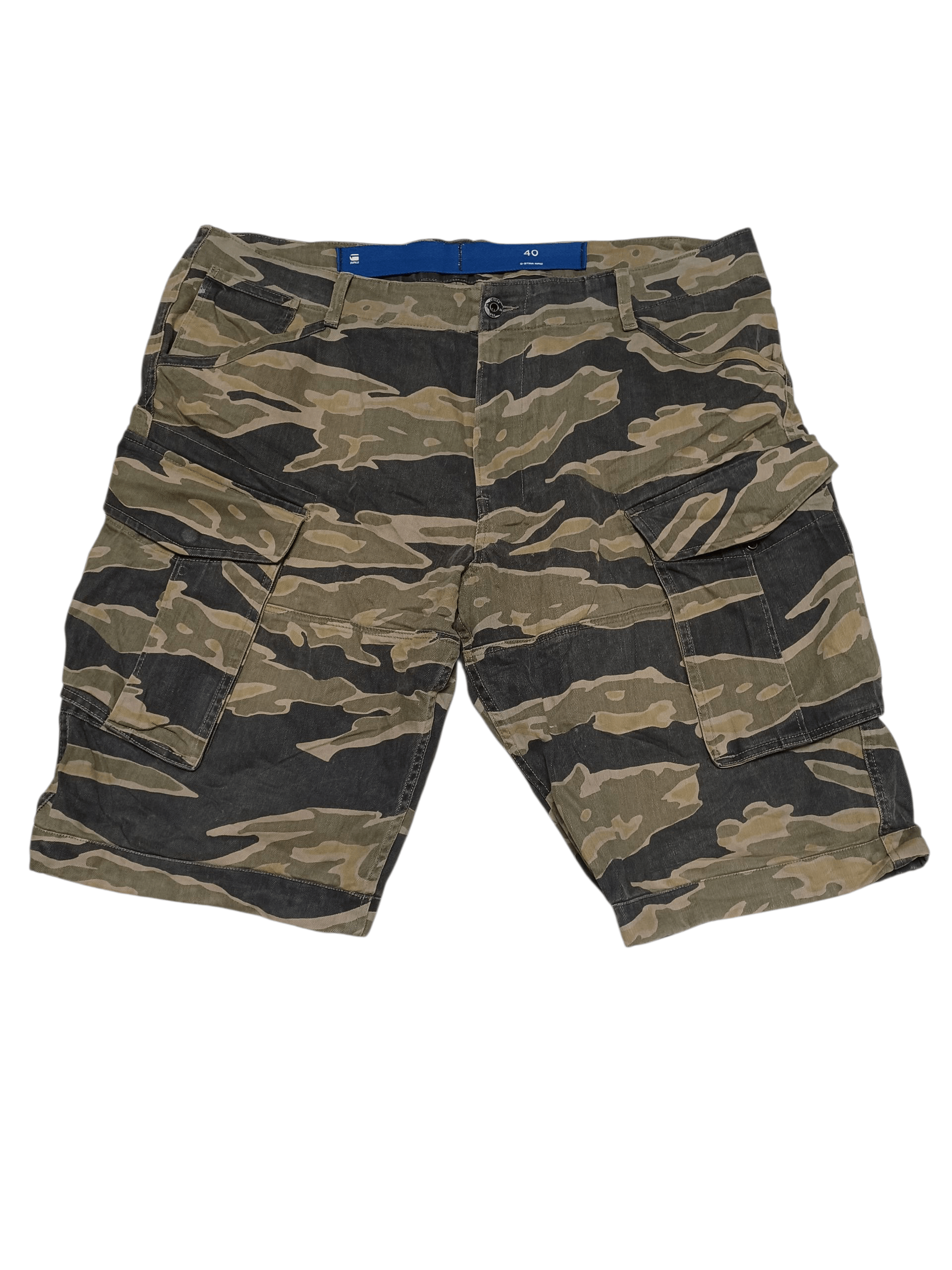 G-Star G STAR RAW CAMO MULTIPOCKET MILITARY CARGO SHORTS Size US 40 / EU 56 - 1 Thumbnail