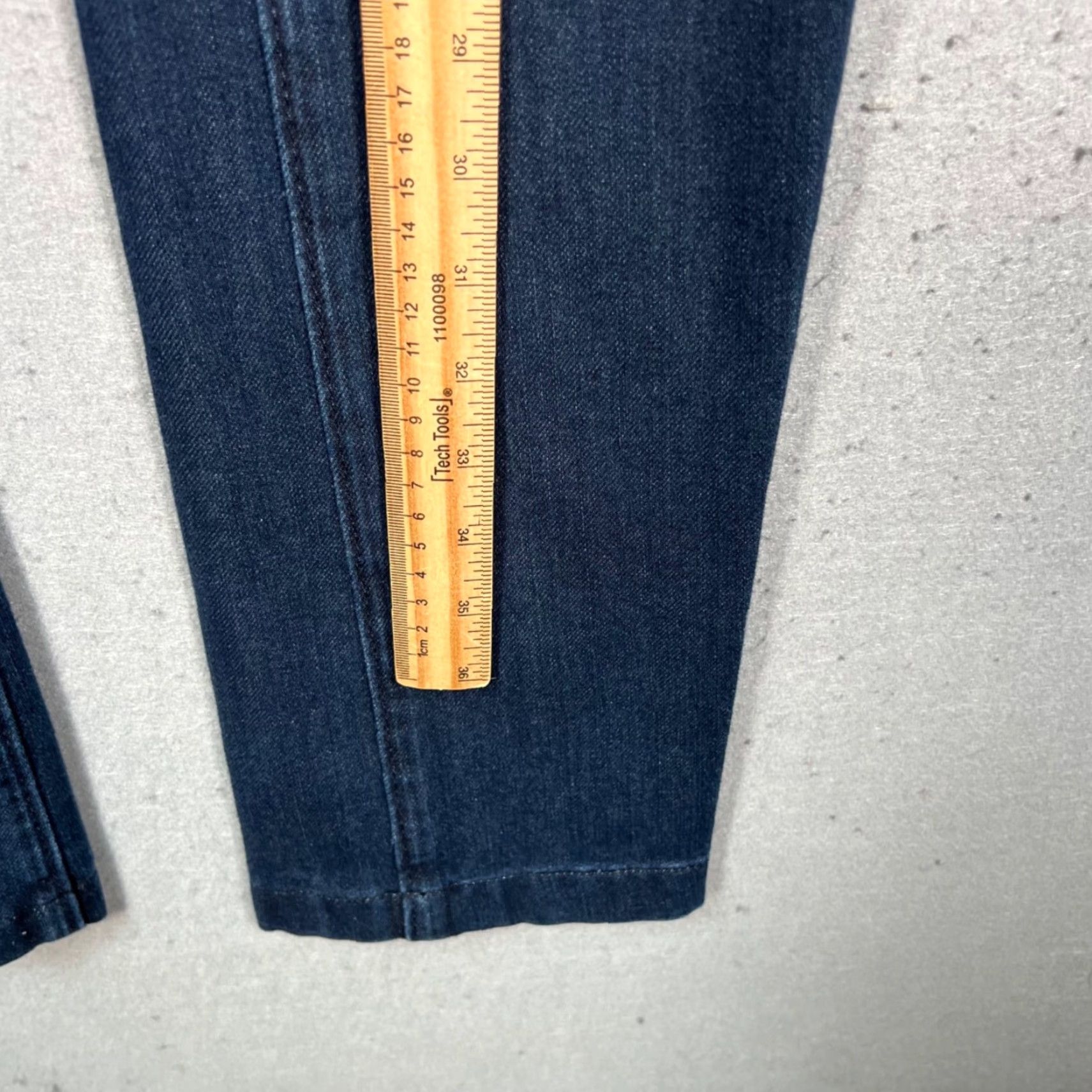Vintage Serfontaine Womens Jeans Bootcut 27 Dark Blue Supima Atomik Wash 5-Pocket Denim Vintage No Size 27" / US 4 / IT 40 - 7 Thumbnail