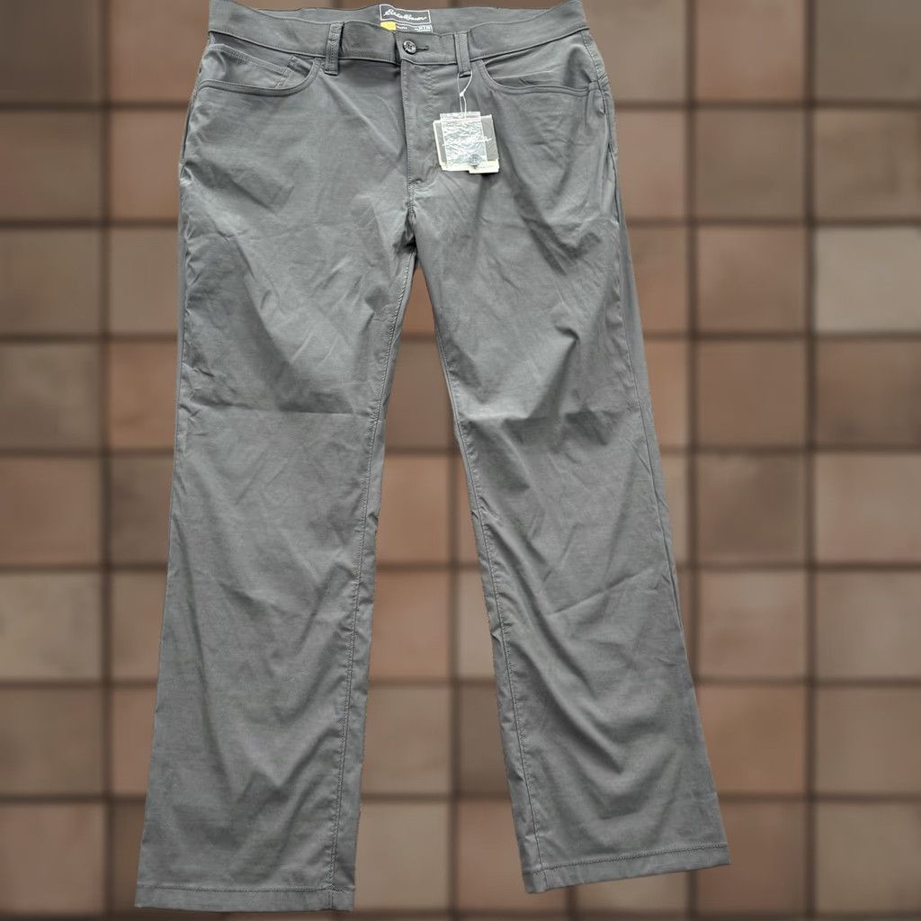 Eddie Bauer Eddie Bauer Pants Mens 38x30 Horizon Guide 5 Pocket Travex StormRepel Gray Nylon Spandex Weather Resistant Quick Dry Breathable Size US 38 / EU 54 - 1 Thumbnail