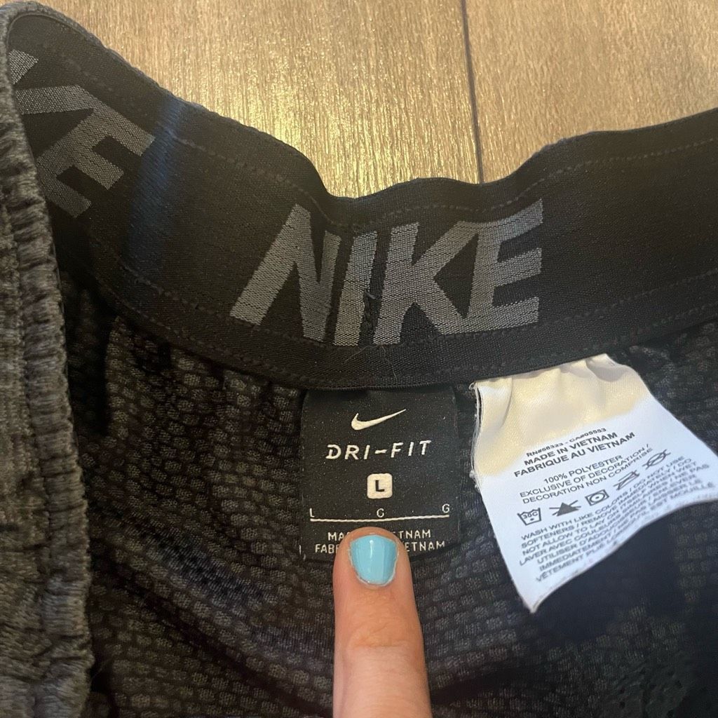 Nike Nike Dark Grey Athletic Workout Shorts Men Large Bin H-35 Size US 38 / EU 54 - 5 Thumbnail