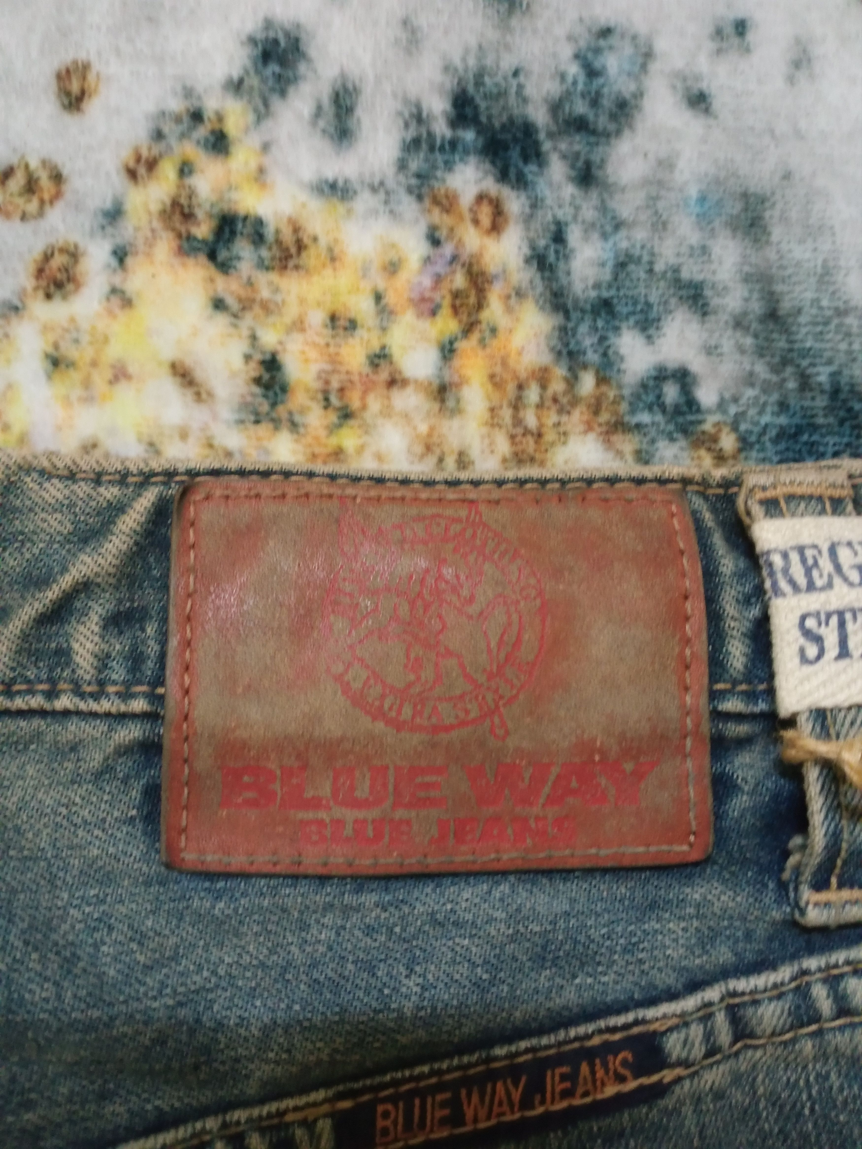If Six Was Nine × Japanese Brand Vintage Blue Way Japan Distressed Denim Pants Size US 29 - 20 Thumbnail