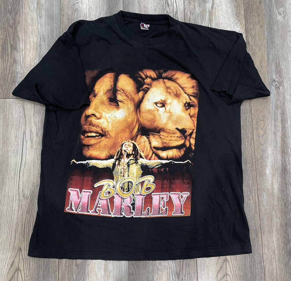 Vintage Vintage bob marley catch a fire double print original 2xl Size US XXL / EU 58 / 5 - 7 Thumbnail