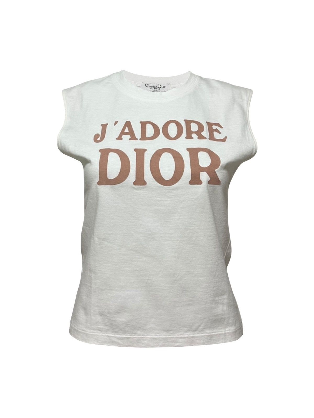 Dior CHRISTIAN DIOR Spring Summer 2002 "J'ADORE DIOR" Tank Top Size M / US 6-8 / IT 42-44 - 1 Thumbnail
