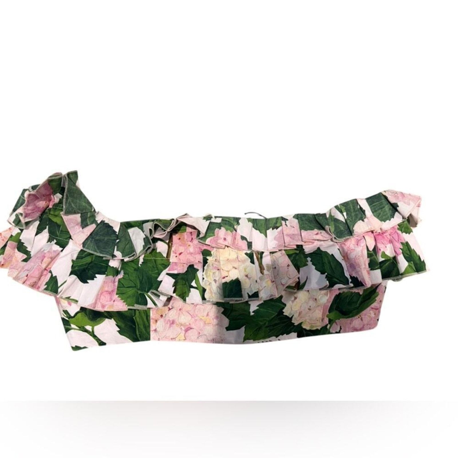 Oscar De La Renta Oscar de la Renta Off-Shoulder Floral Ruffle Detail Top 14 Size XL / US 12-14 / IT 48-50 - 2 Thumbnail