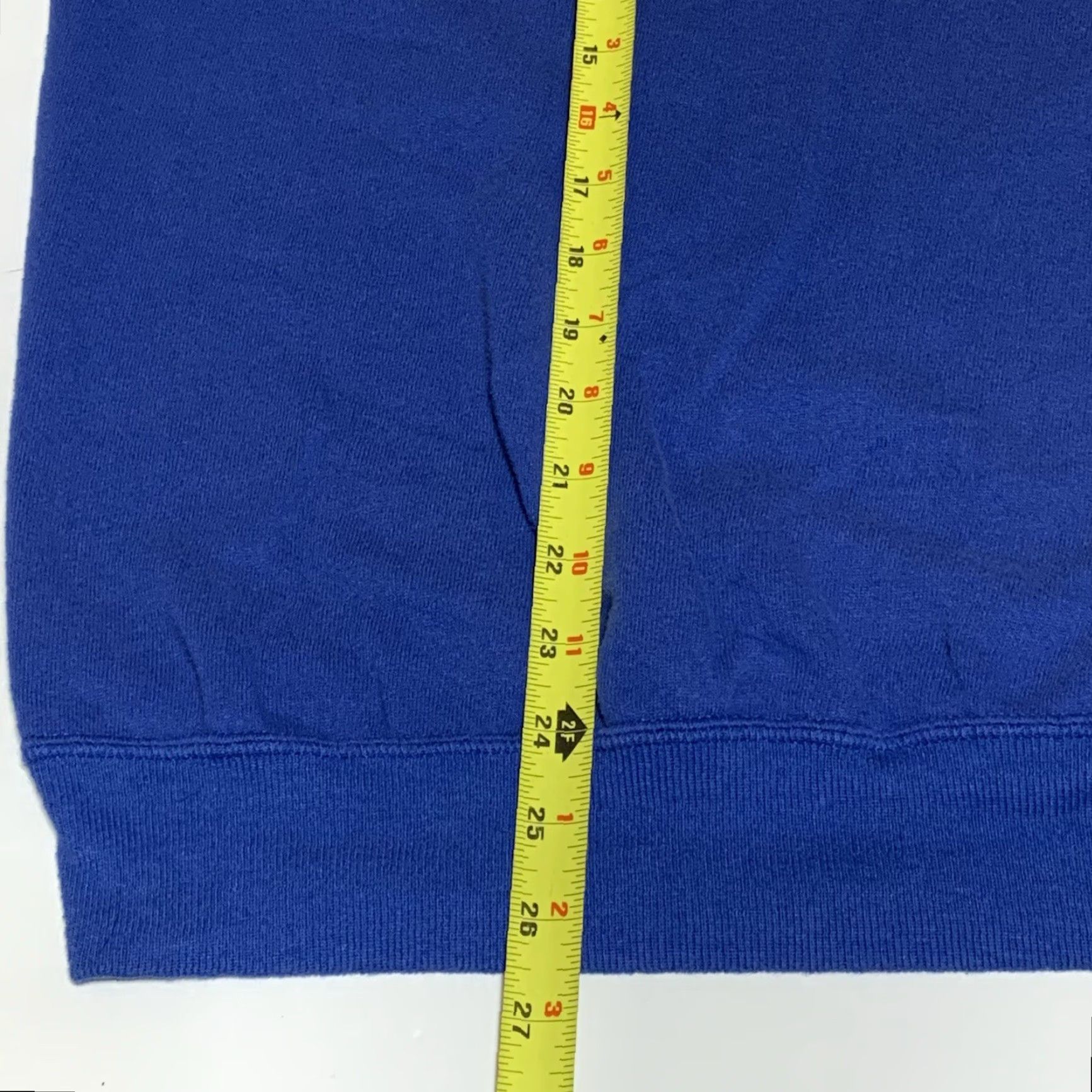Jerzees VINTAGE Jerzees Sweatshirt Crew Neck Mens Sweatshirt XL L/M Blue 90s Retro Grunge USA Stains Pattern Solid Long Sleeve Vintage Size US L / EU 52-54 / 3 - 4 Thumbnail