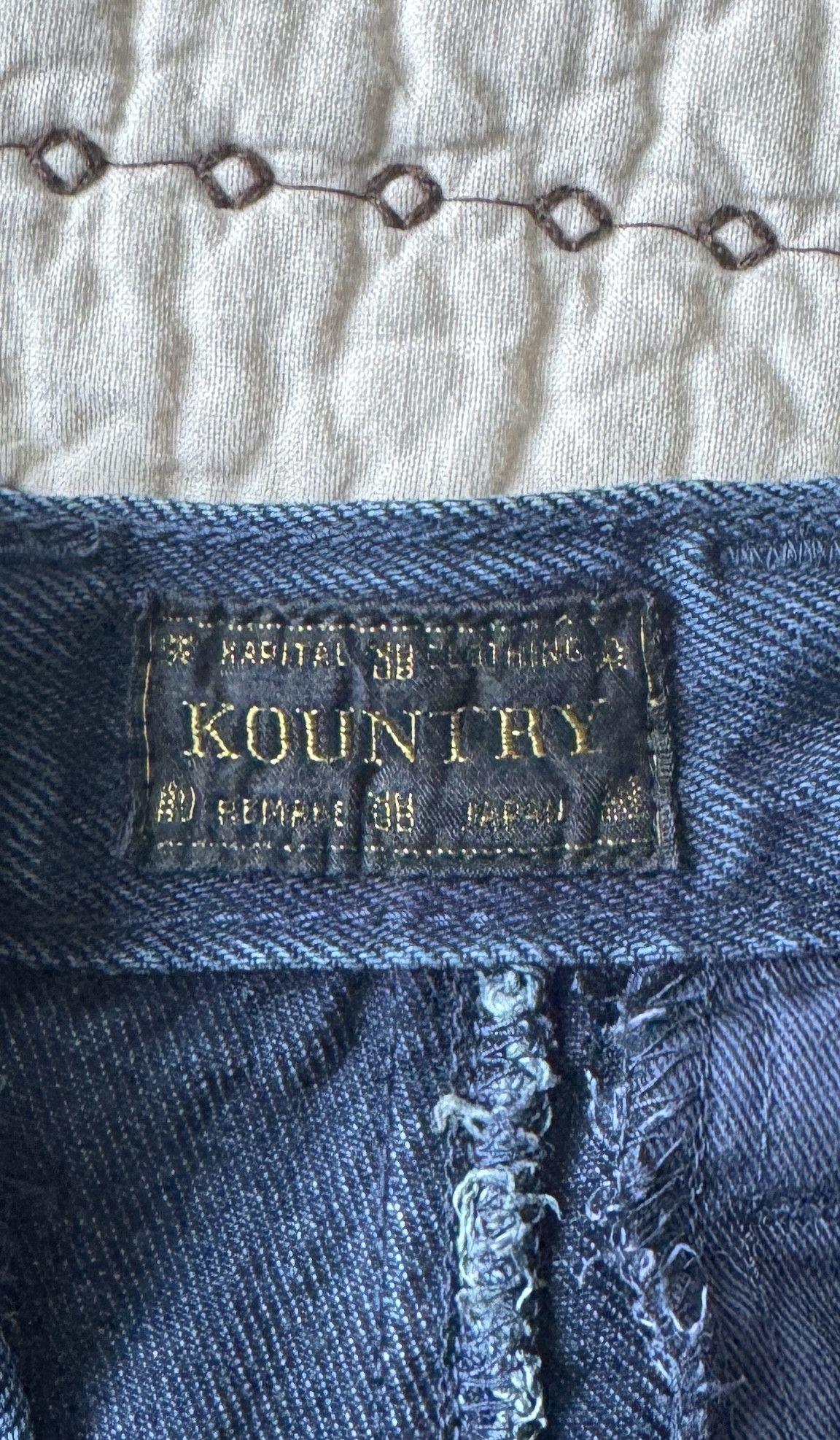 Kapital KAPITAL 10 OZ INDIGO DENIM SHORTS HUTELIMAKE REMAKE SIZE 2 Size US 30 / EU 46 - 10 Thumbnail